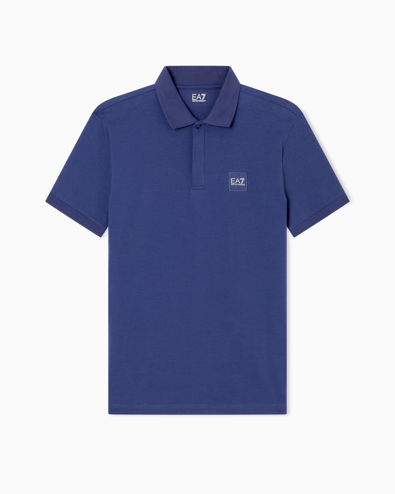 Visibility stretch cotton-jersey polo shirt Slide 0