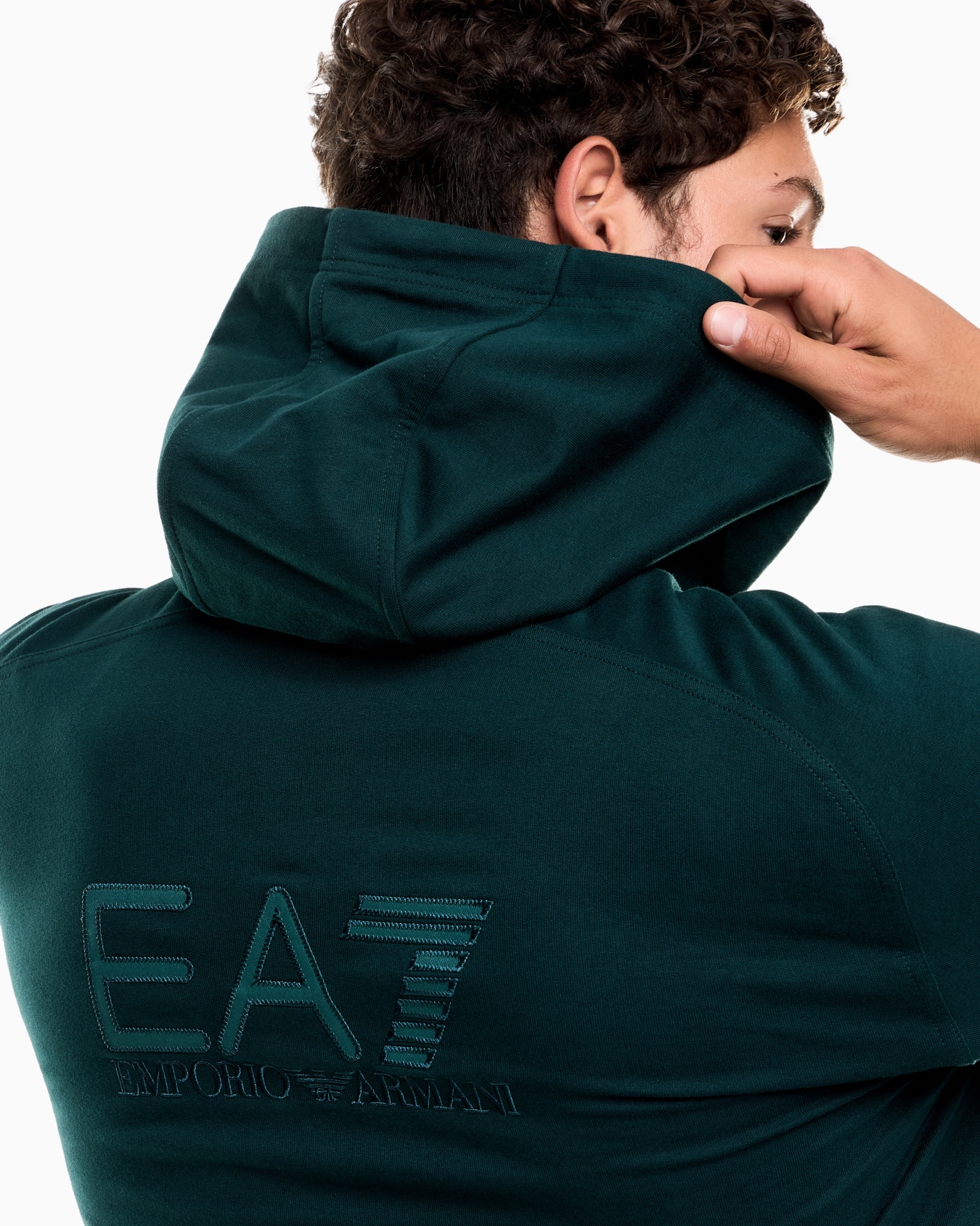 Felpa con cappuccio Visibility in cotone Slide 4