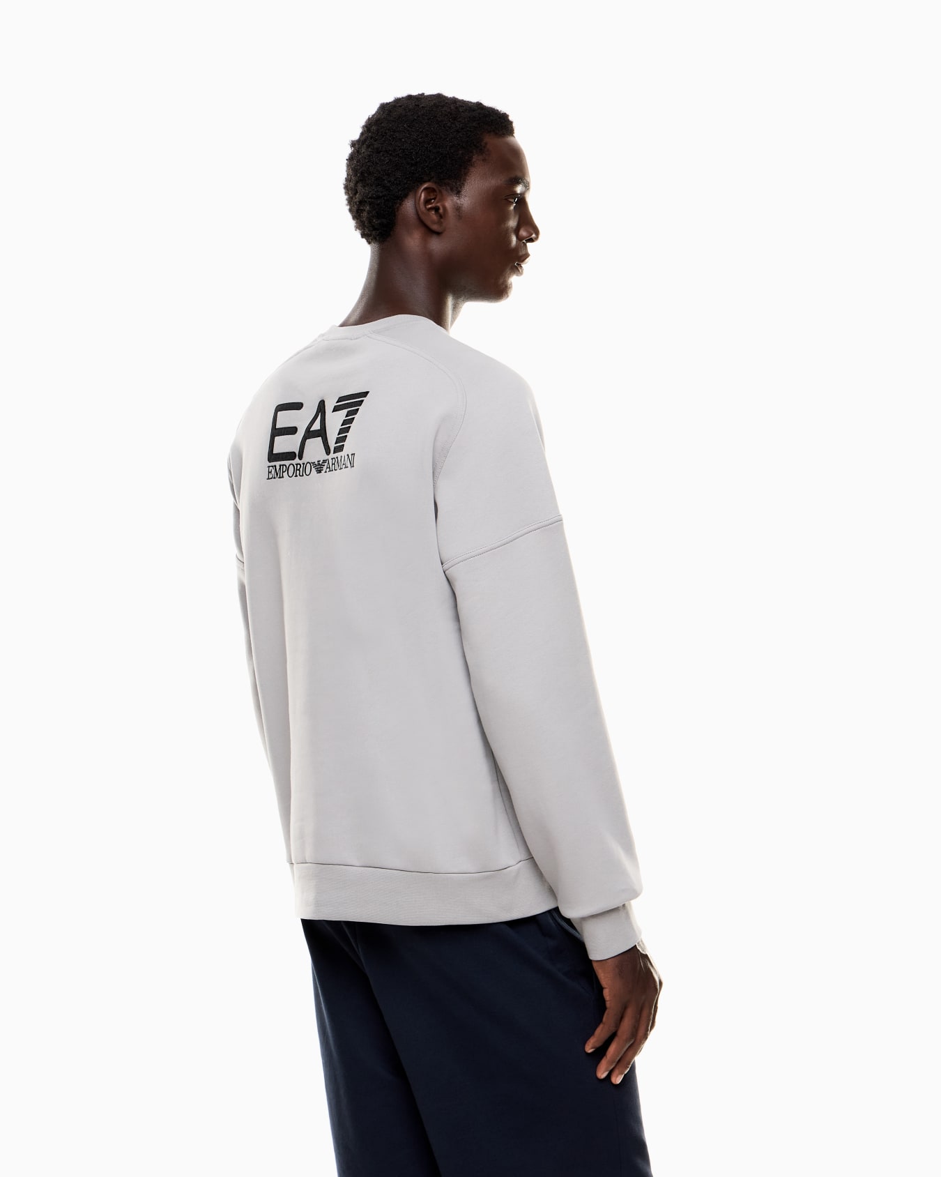 Visibility cotton-blend crew-neck sweatshirt Slide 2