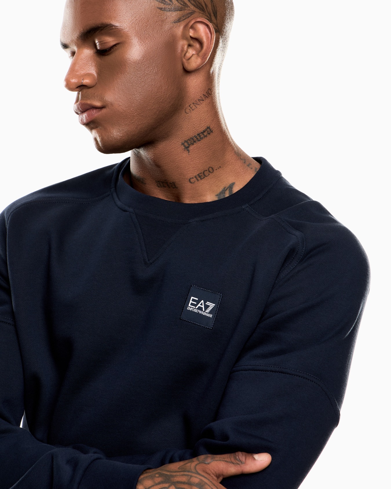 Visibility cotton-blend crew-neck sweatshirt Slide 5