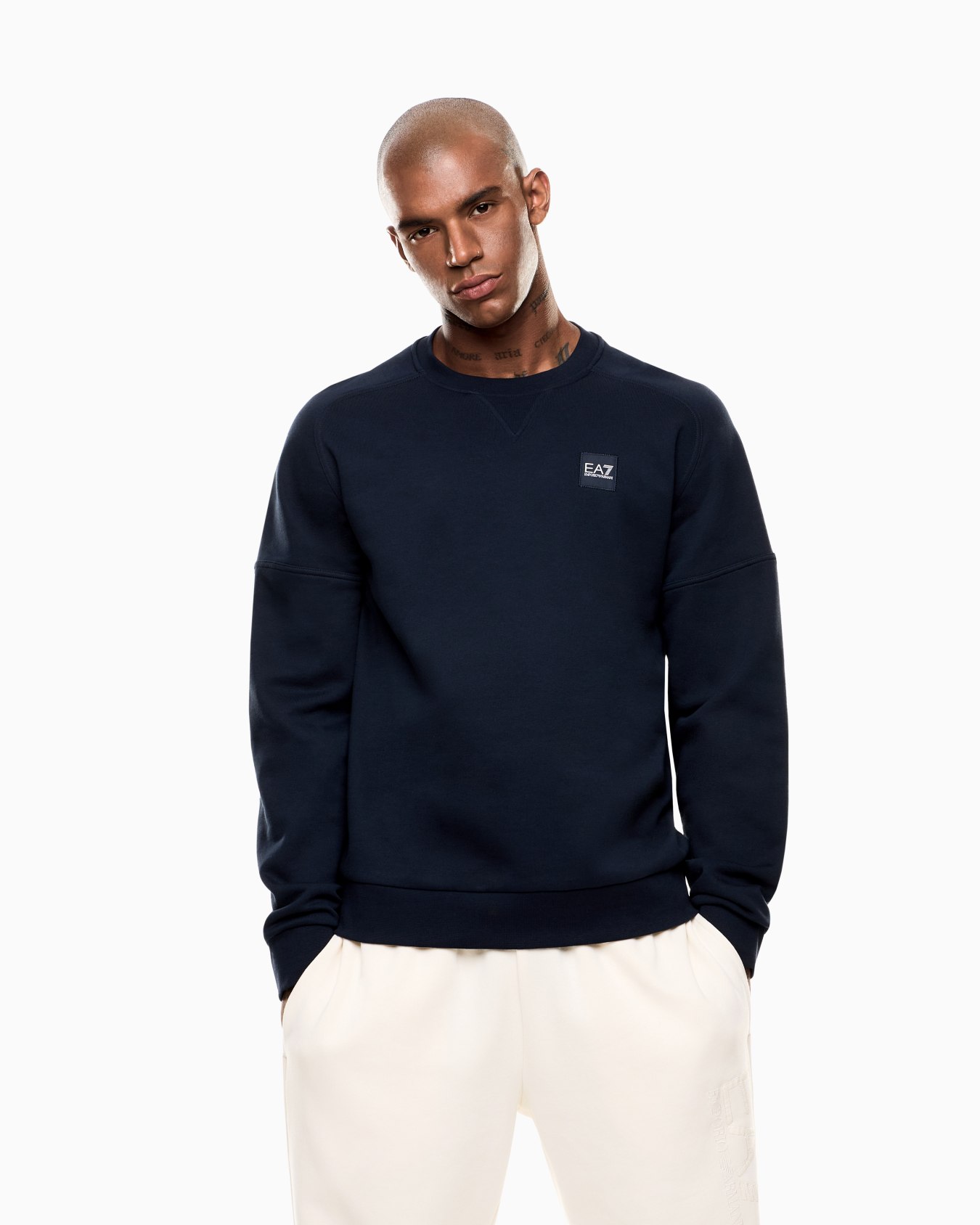 Visibility cotton-blend crew-neck sweatshirt Slide 4