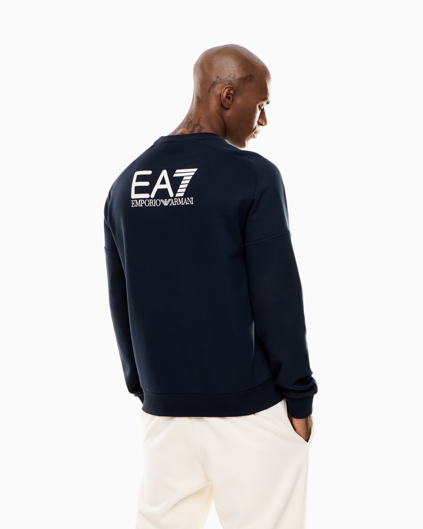 Visibility cotton-blend crew-neck sweatshirt Slide 3