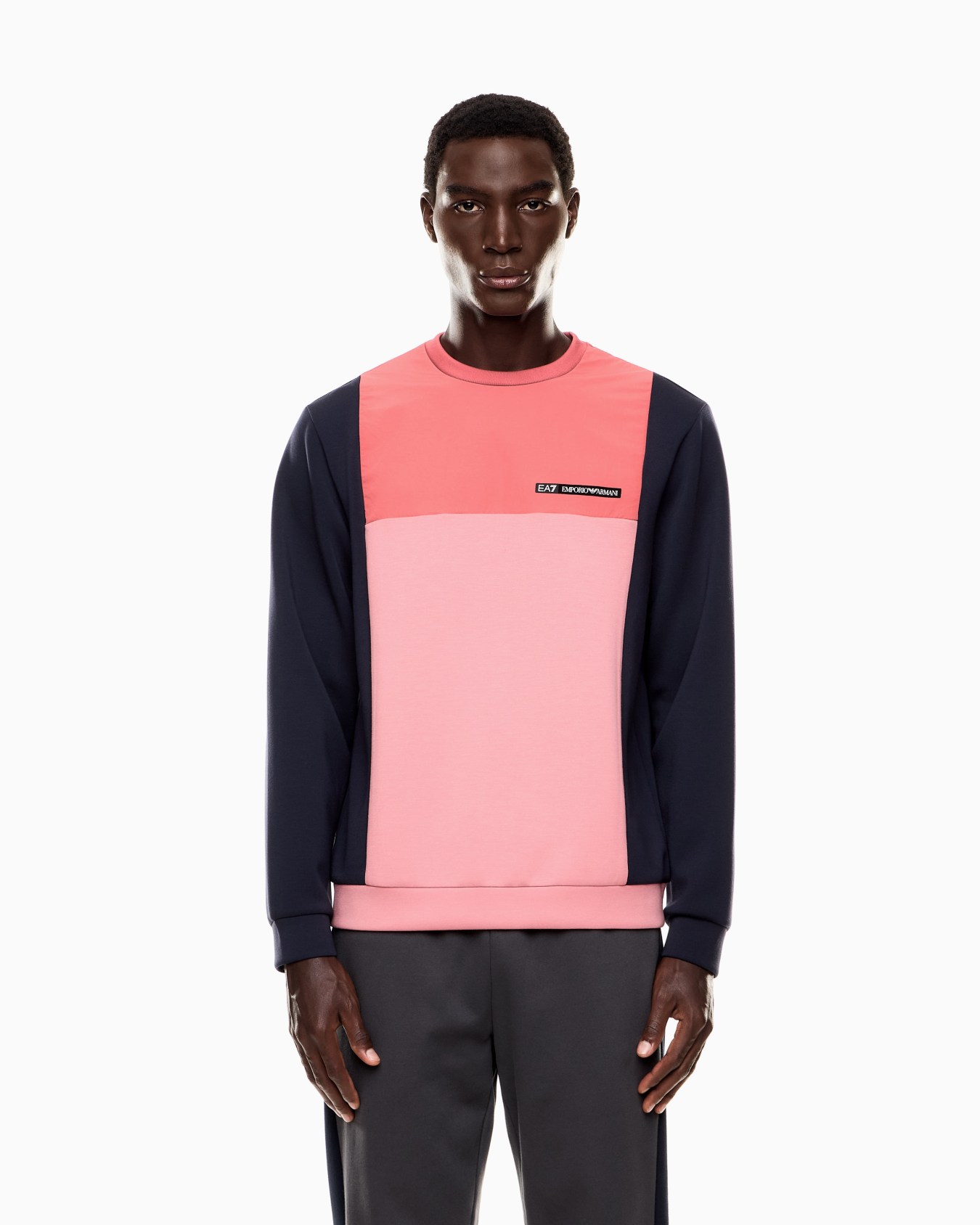 <オンライン限定>Athletic Colour Block クルーネック スウェットシャツ ストレッチビスコース混紡  スライドする 3