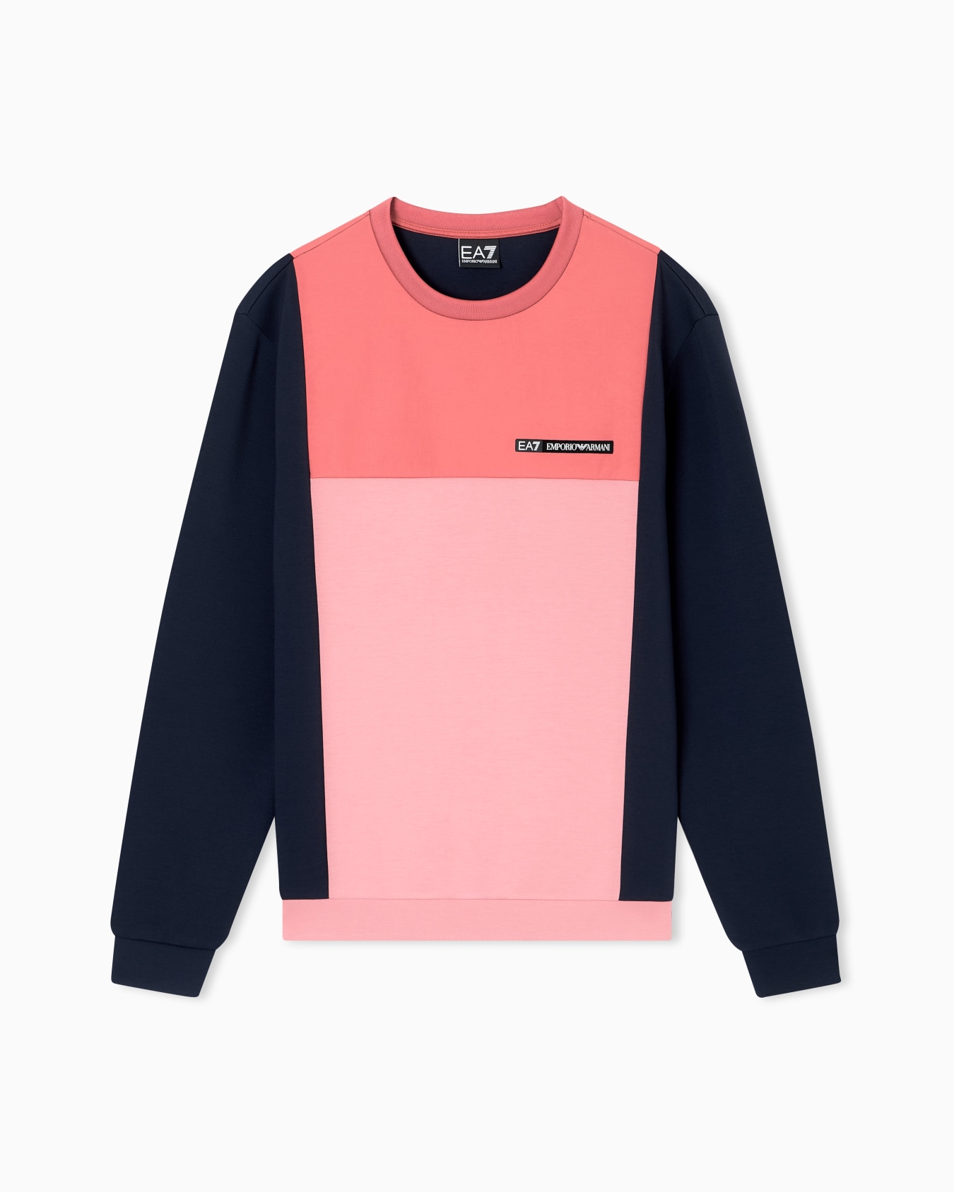 <オンライン限定>Athletic Colour Block クルーネック スウェットシャツ ストレッチビスコース混紡  スライドする 0