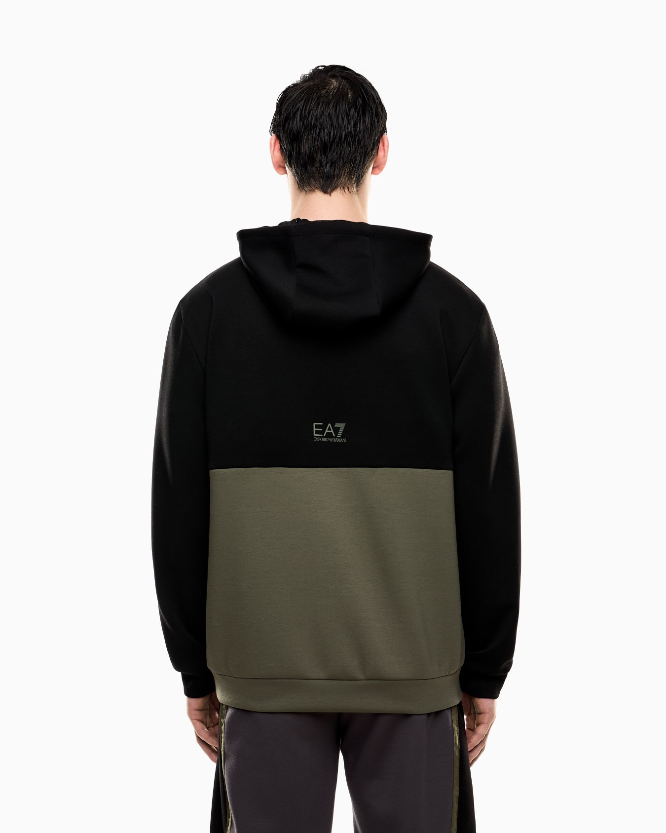 <オンライン限定>Athletic Colour Block フード付きスウェットシャツ ナイロン／ビスコース混紡 スライドする 2