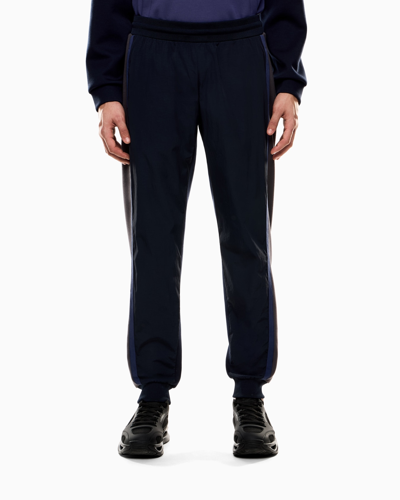 Athletic Colour Block joggers in a nylon and viscose blend Slide 3