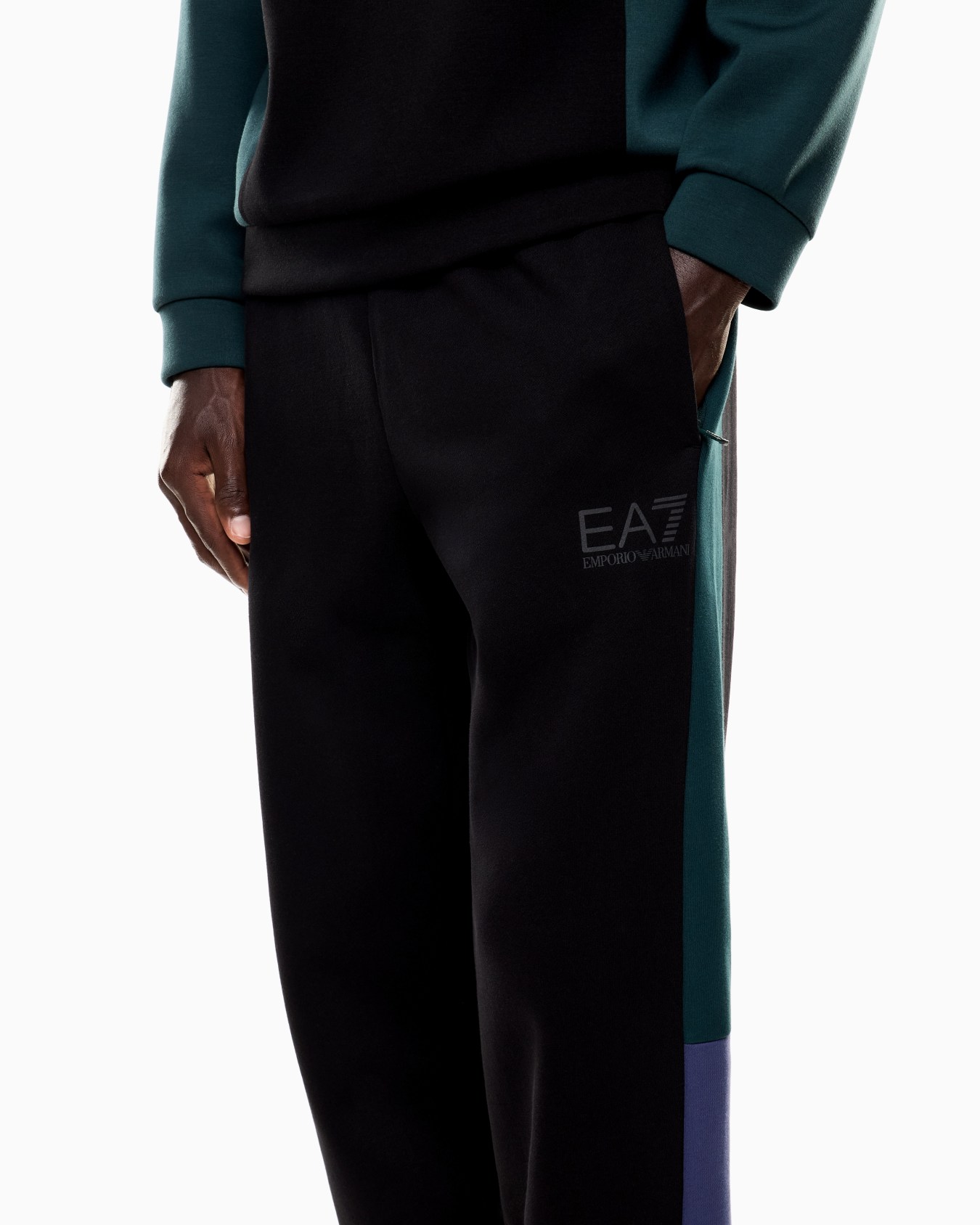 ASV Athletic Colour Block joggers in an organic cotton blend Slide 4