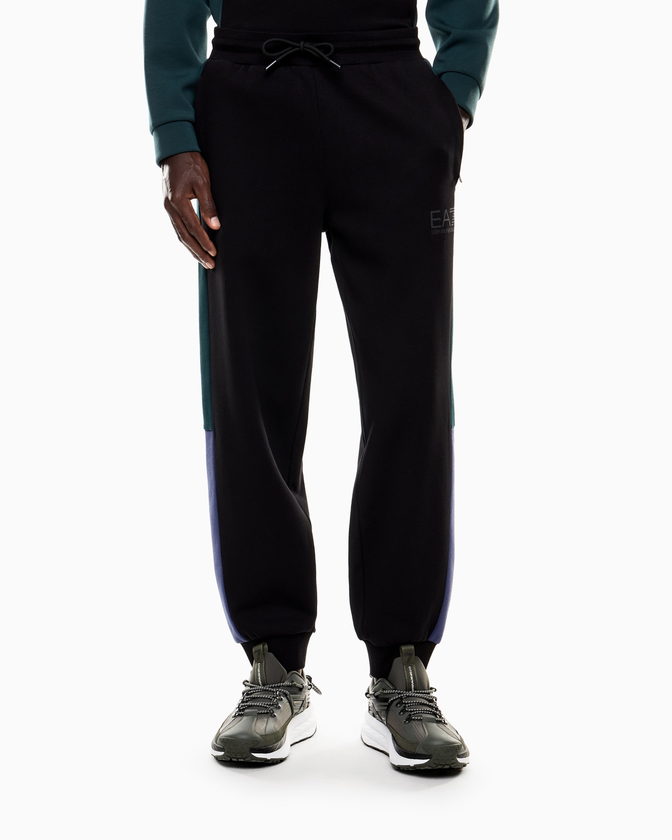 ASV Athletic Colour Block joggers in an organic cotton blend Slide 3
