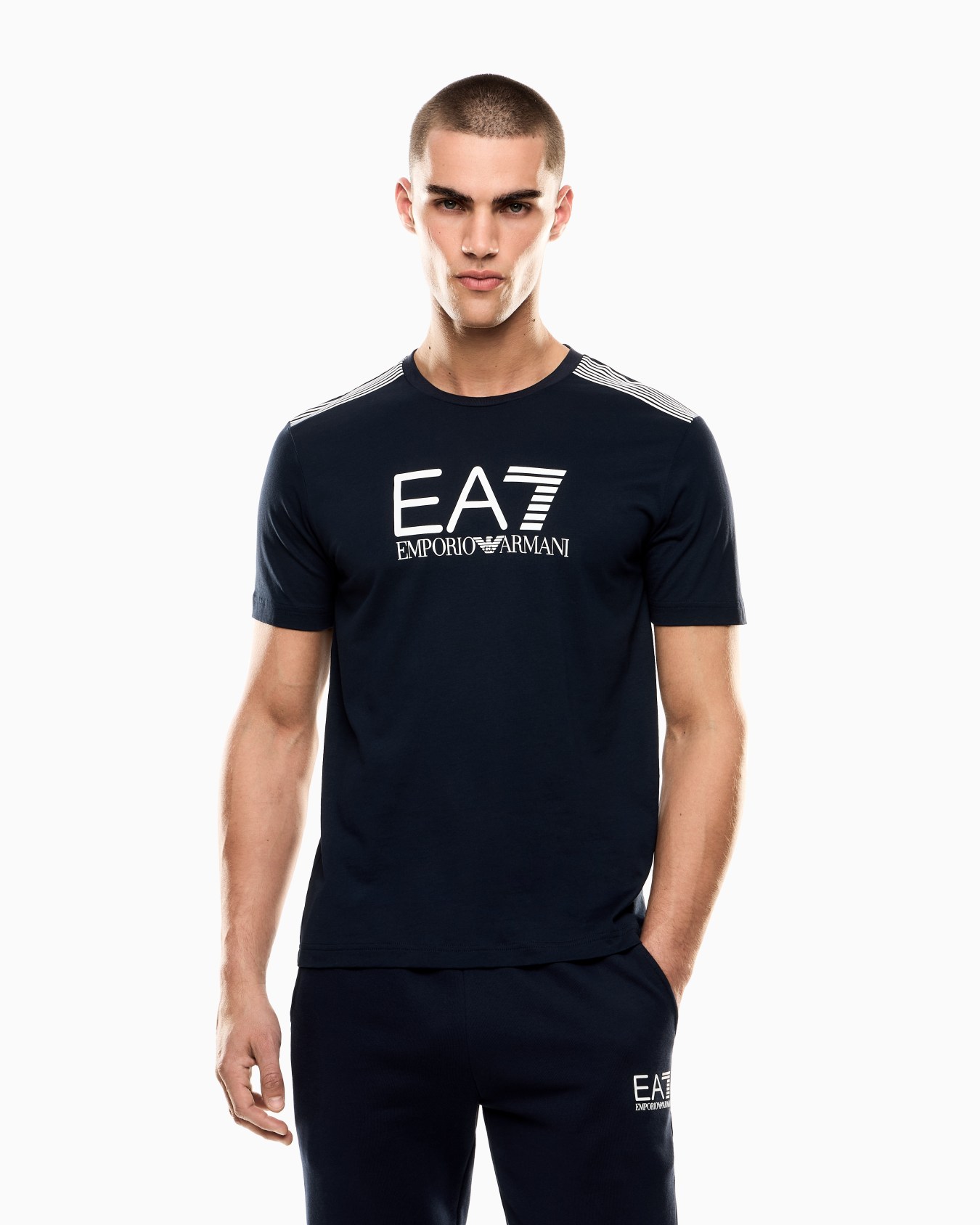 ASV 7 Lines cotton-blend jersey crew-neck T-shirt Slide 3