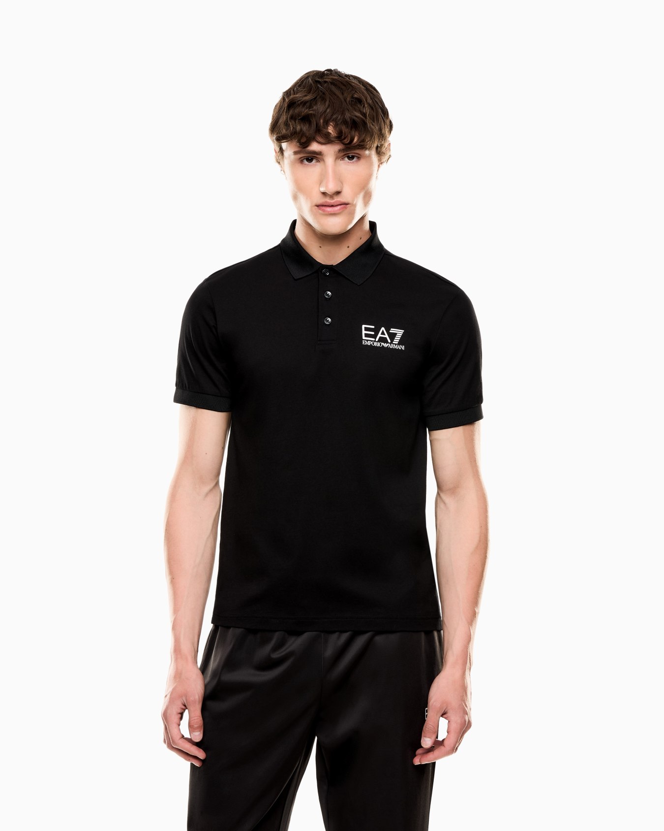 7 Lines cotton-blend jersey polo shirt  Slide 3
