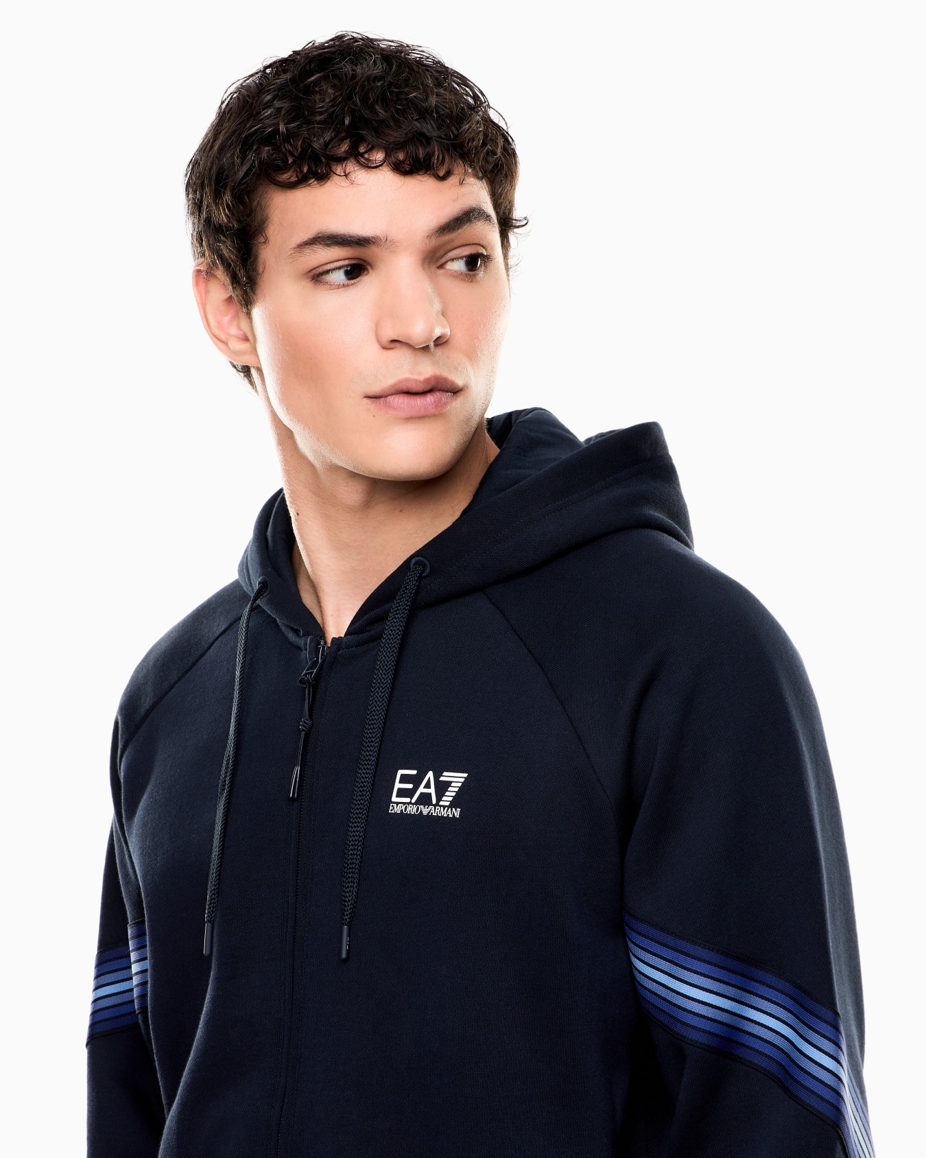 ASV 7 Lines cotton-blend hooded sweatshirt Slide 4