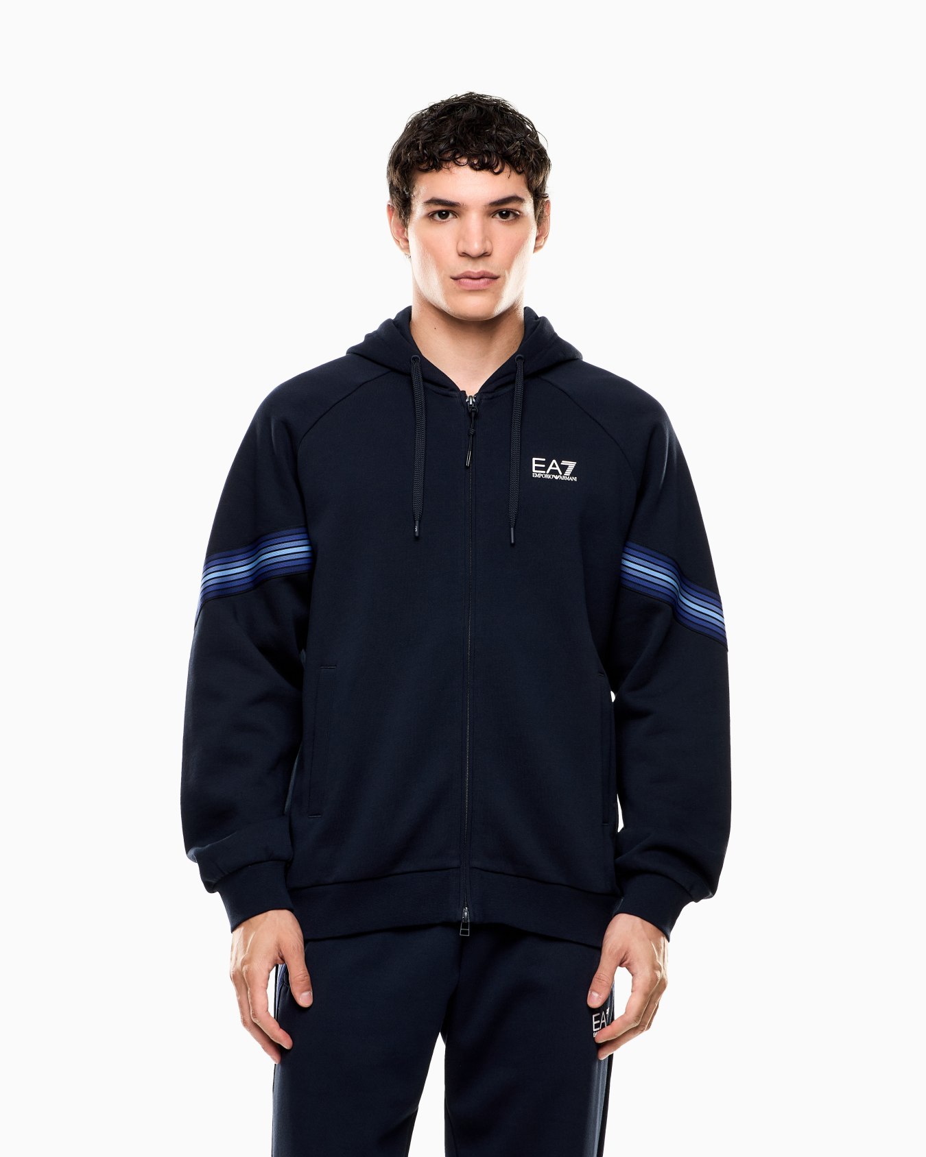 ASV 7 Lines cotton-blend hooded sweatshirt Slide 3