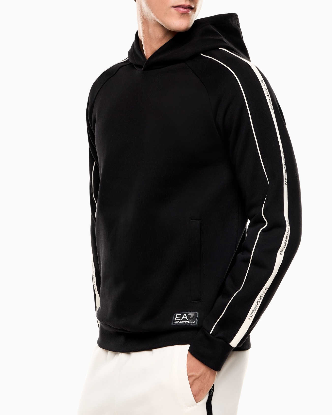 Sudadera con capucha Logo Series en mezcla de algodón Diapositiva 4