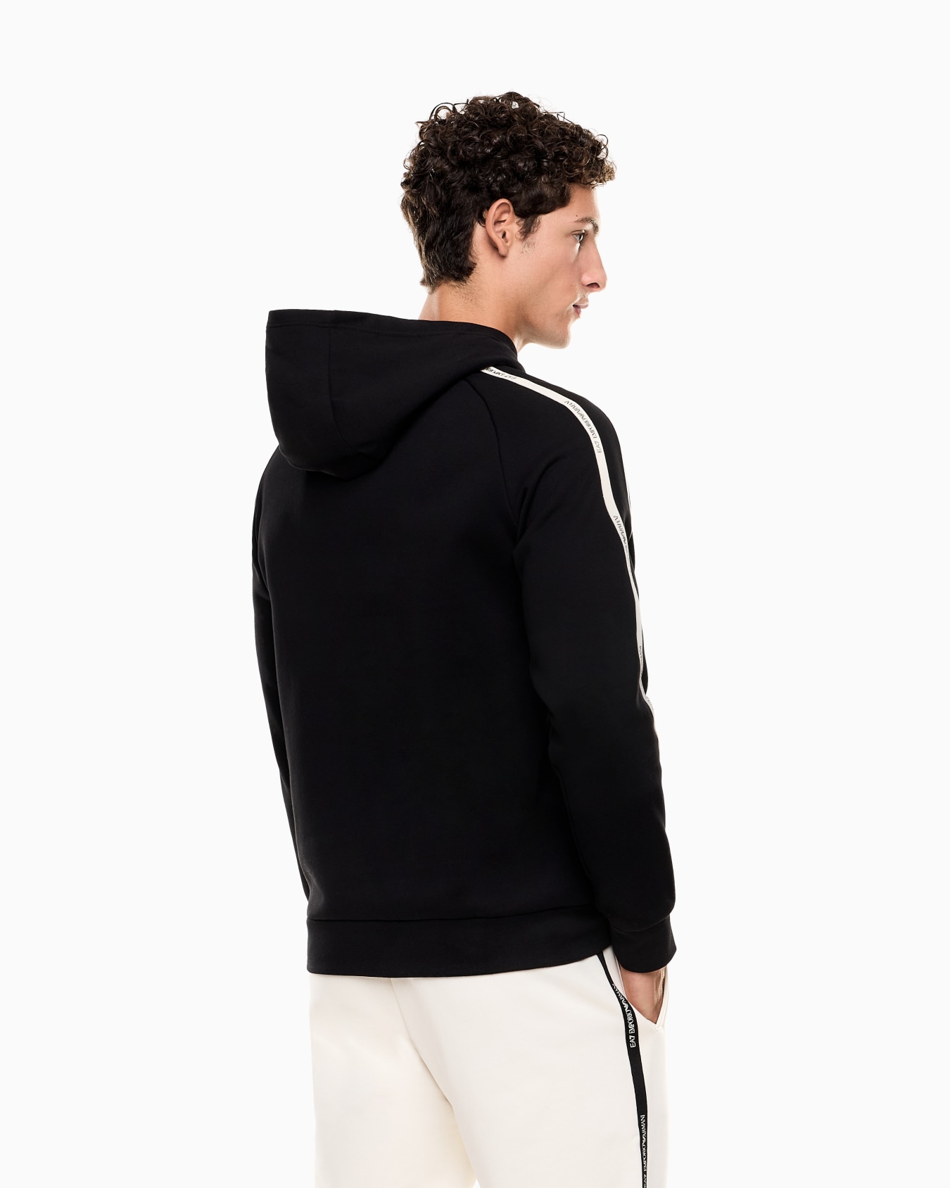 Sudadera con capucha Logo Series en mezcla de algodón Diapositiva 2
