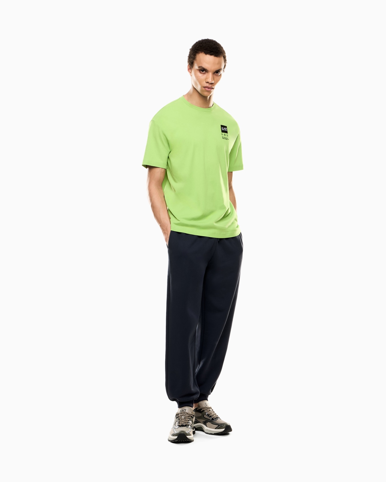 Logo Series cotton jersey T-shirt with print Slide 1