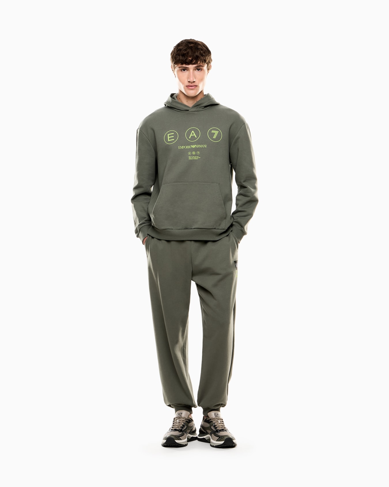 Logo Series joggers in French terry cotton Slide 1