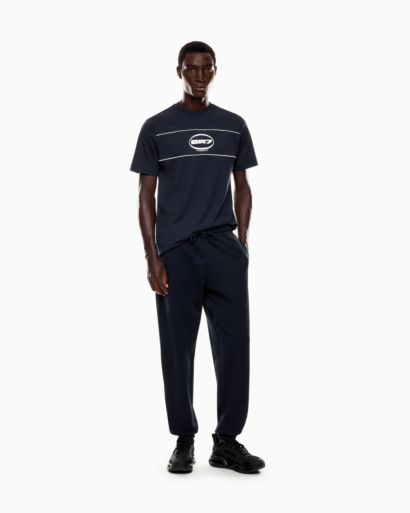Logo Series joggers in French terry cotton Slide 1