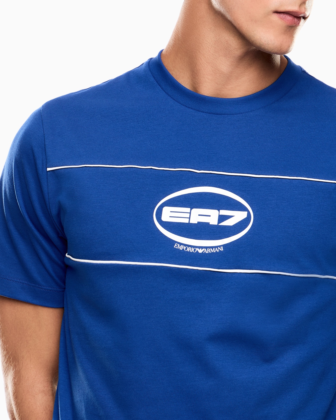 T-shirt girocollo Logo Series in jersey di misto cotone Slide 4