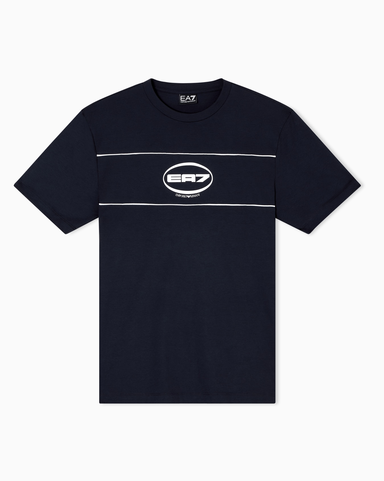 T-shirt girocollo Logo Series in jersey di misto cotone Slide 0