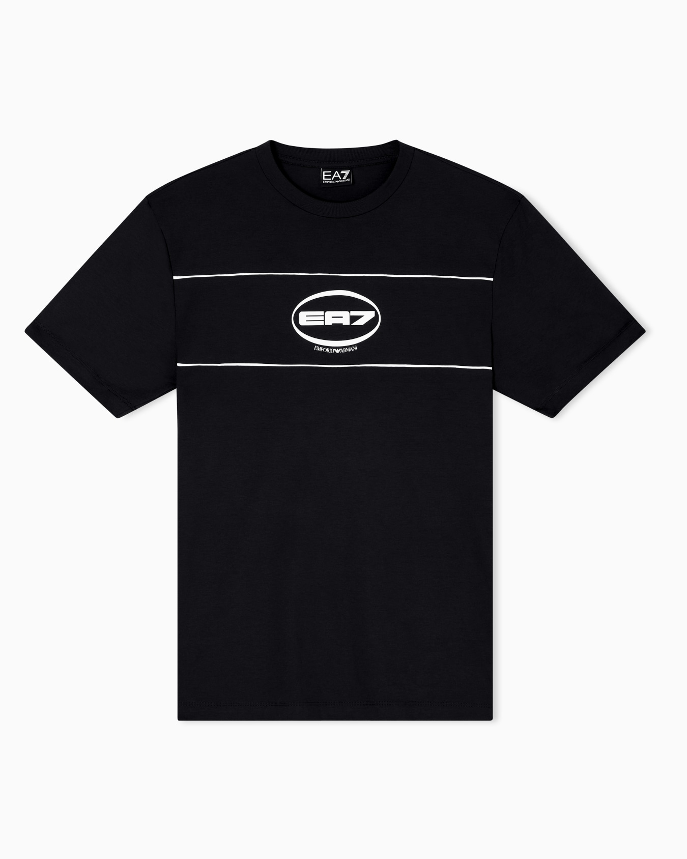 T-shirt girocollo Logo Series in jersey di misto cotone Slide 0