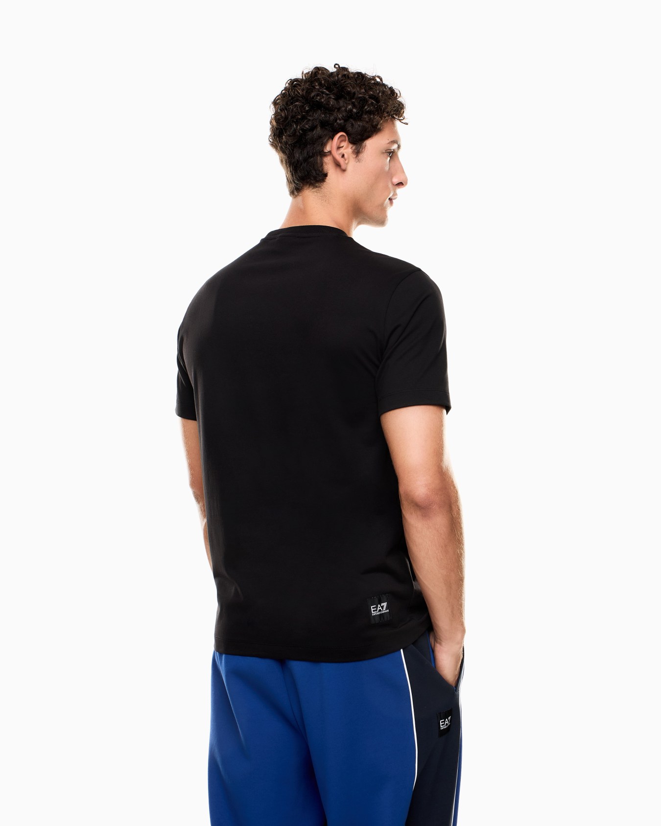 T-shirt girocollo Logo Series in jersey di misto cotone Slide 2