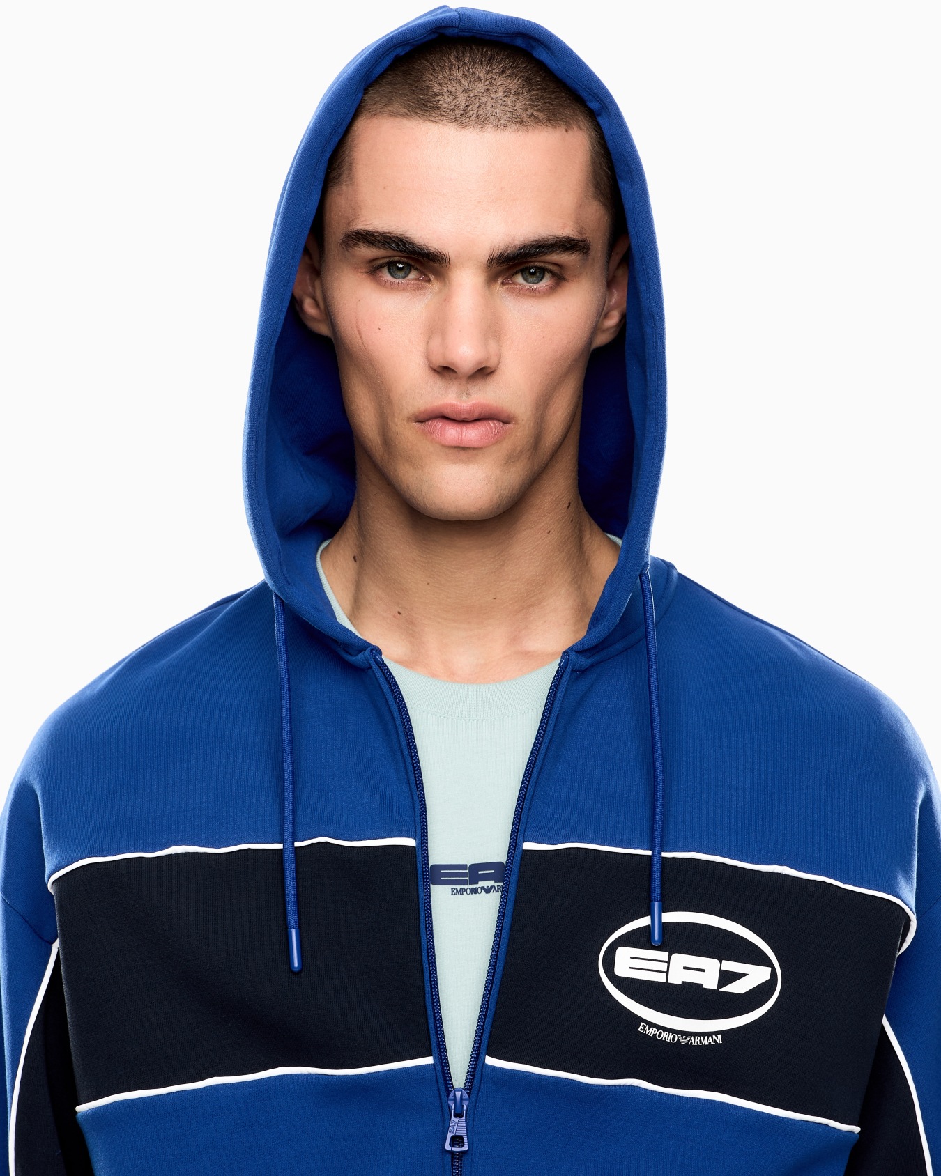 Logo Series stretch cotton-blend hooded sweatshirt Slide 4