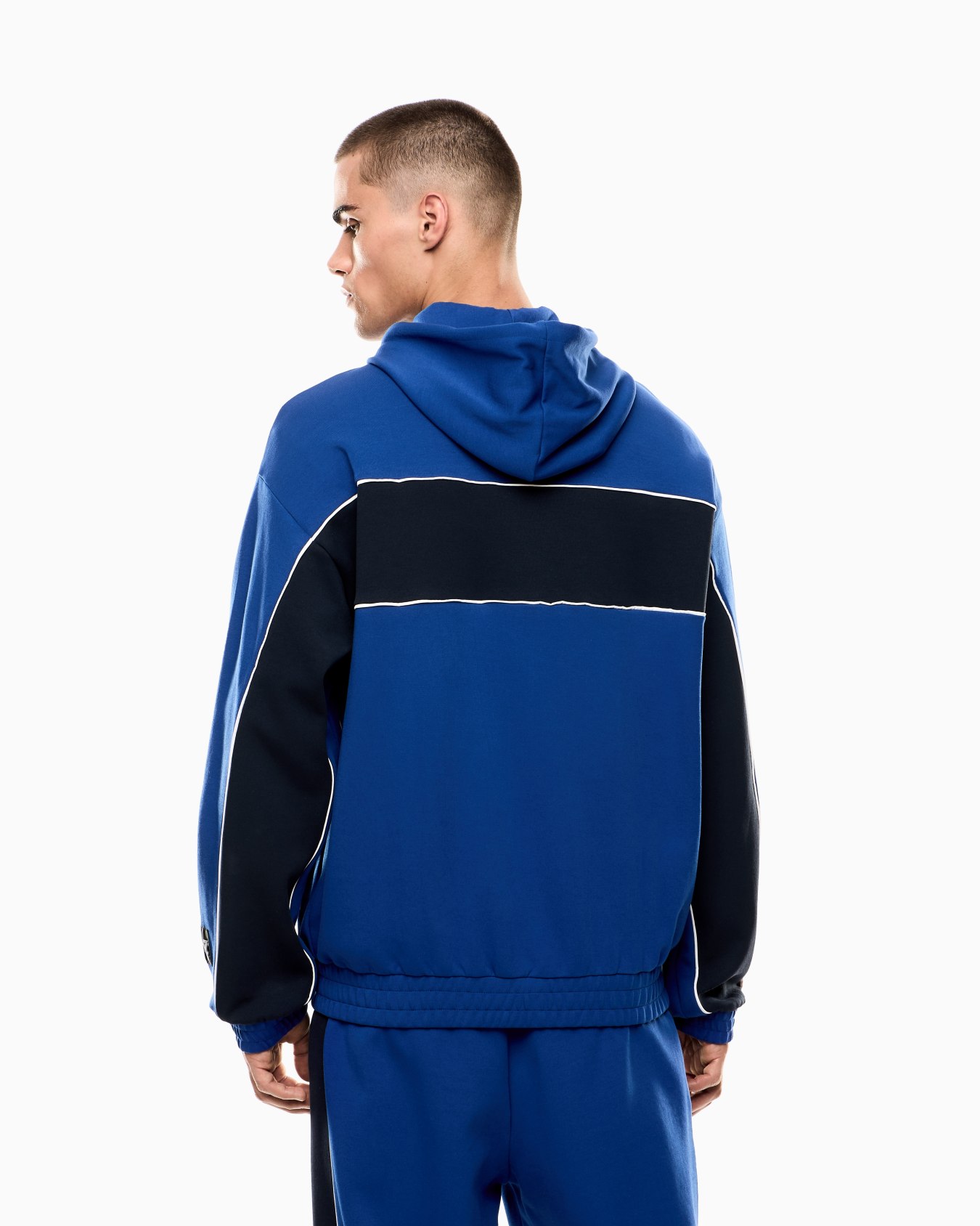Logo Series stretch cotton-blend hooded sweatshirt Slide 2