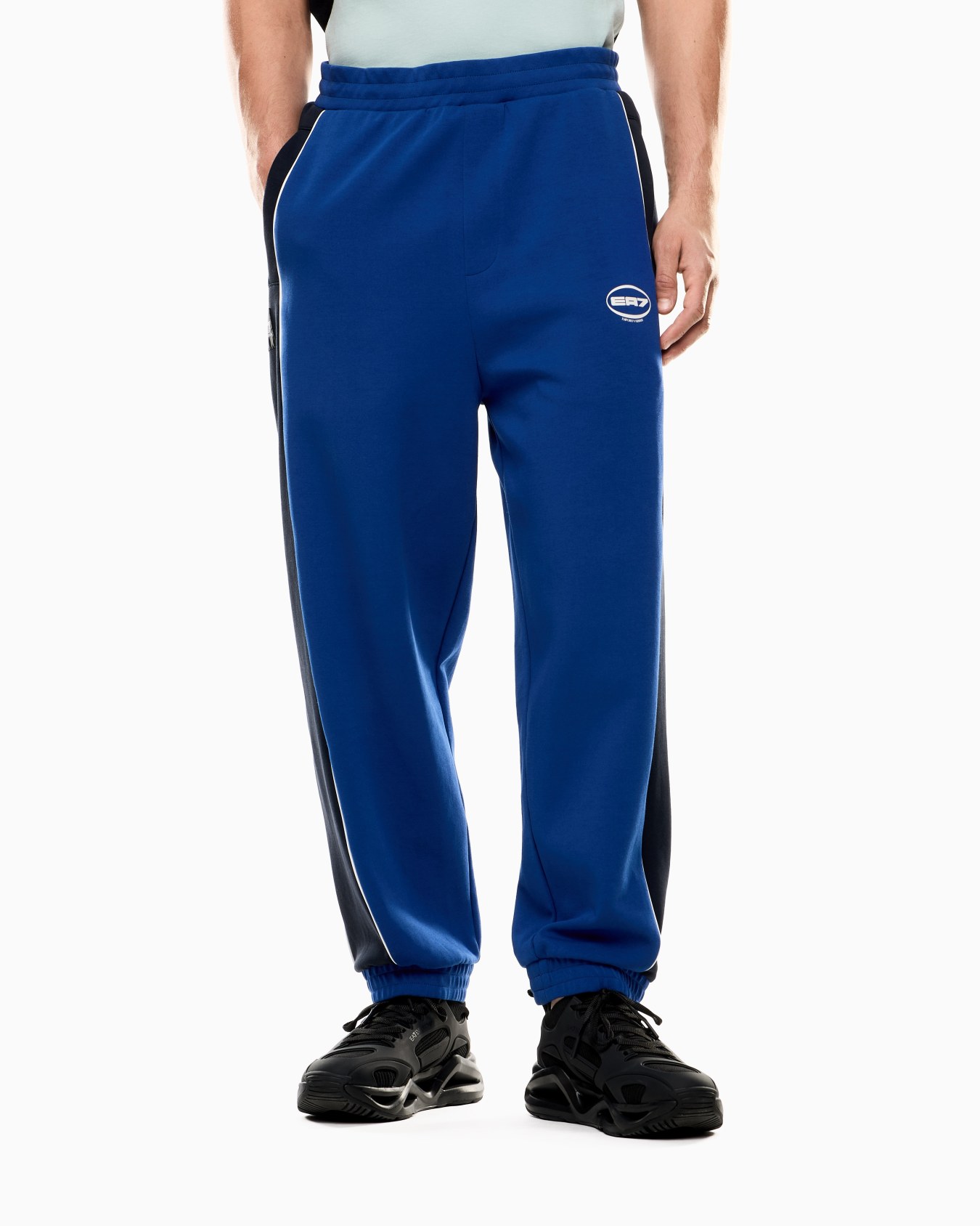 Logo Series stretch cotton-blend joggers Slide 3