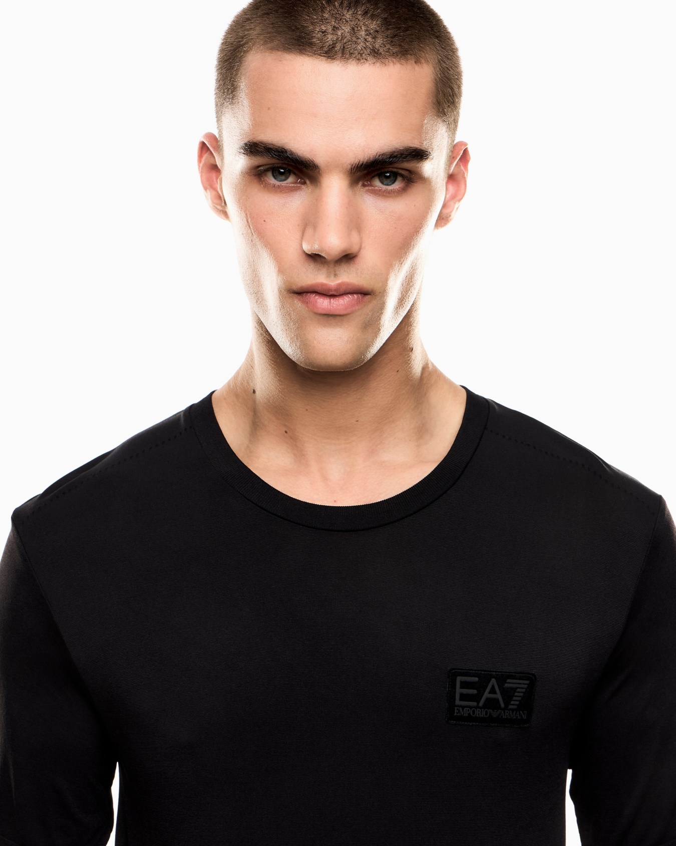 Lux Identity stretch acetate-blend crew-neck T-shirt Slide 4