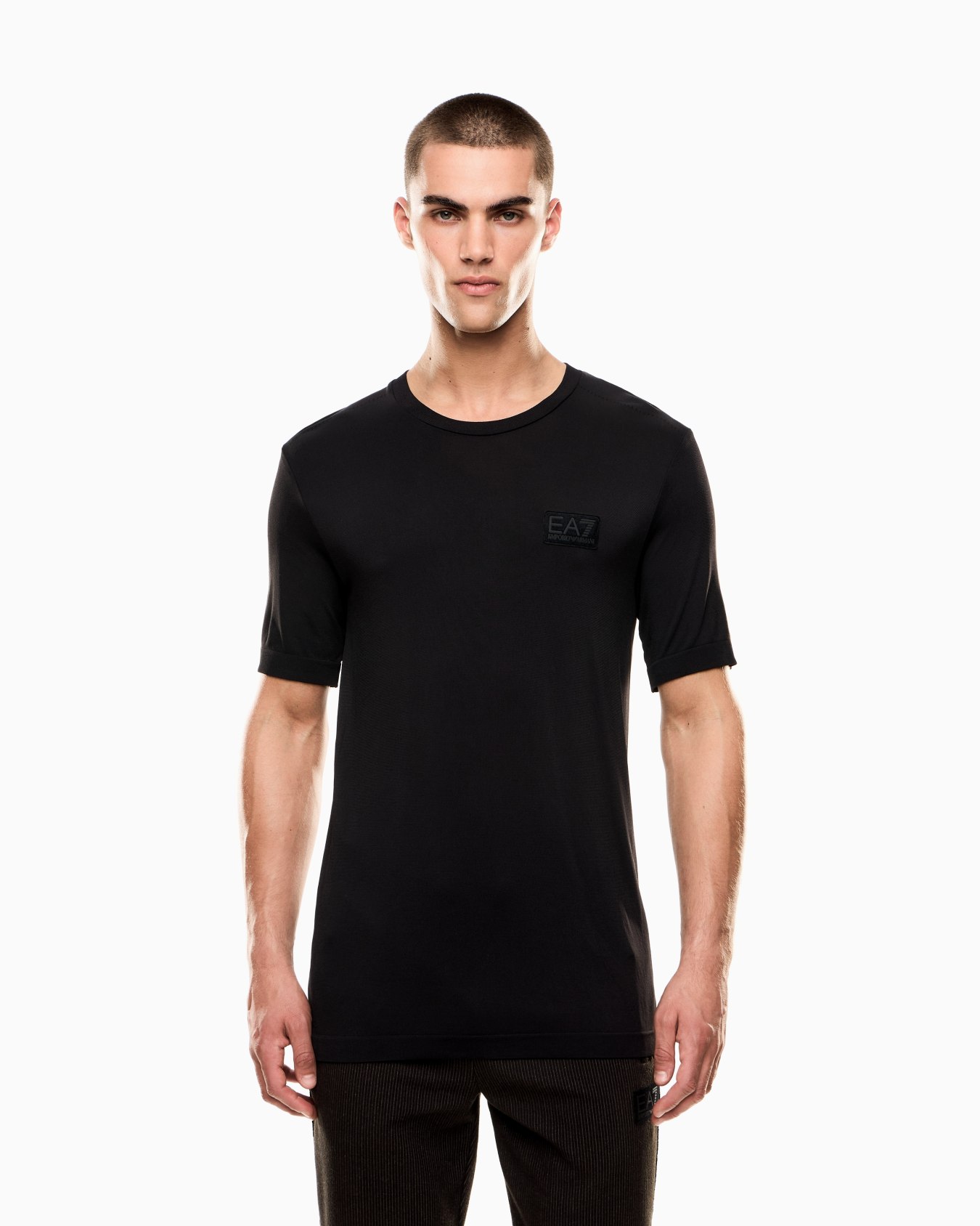 Lux Identity stretch acetate-blend crew-neck T-shirt Slide 3