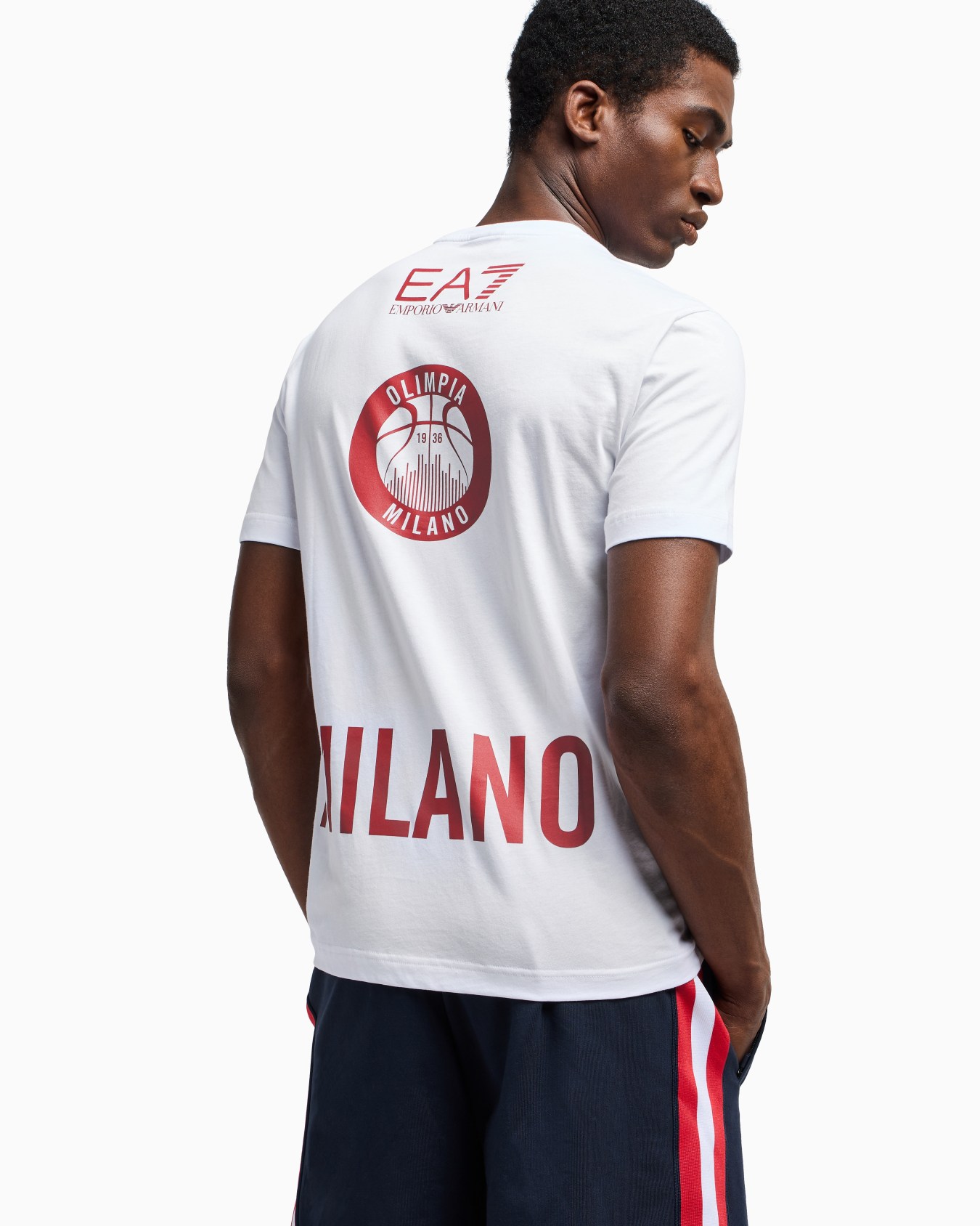 Olimpia Milano Cotton T-shirt with print Slide 4