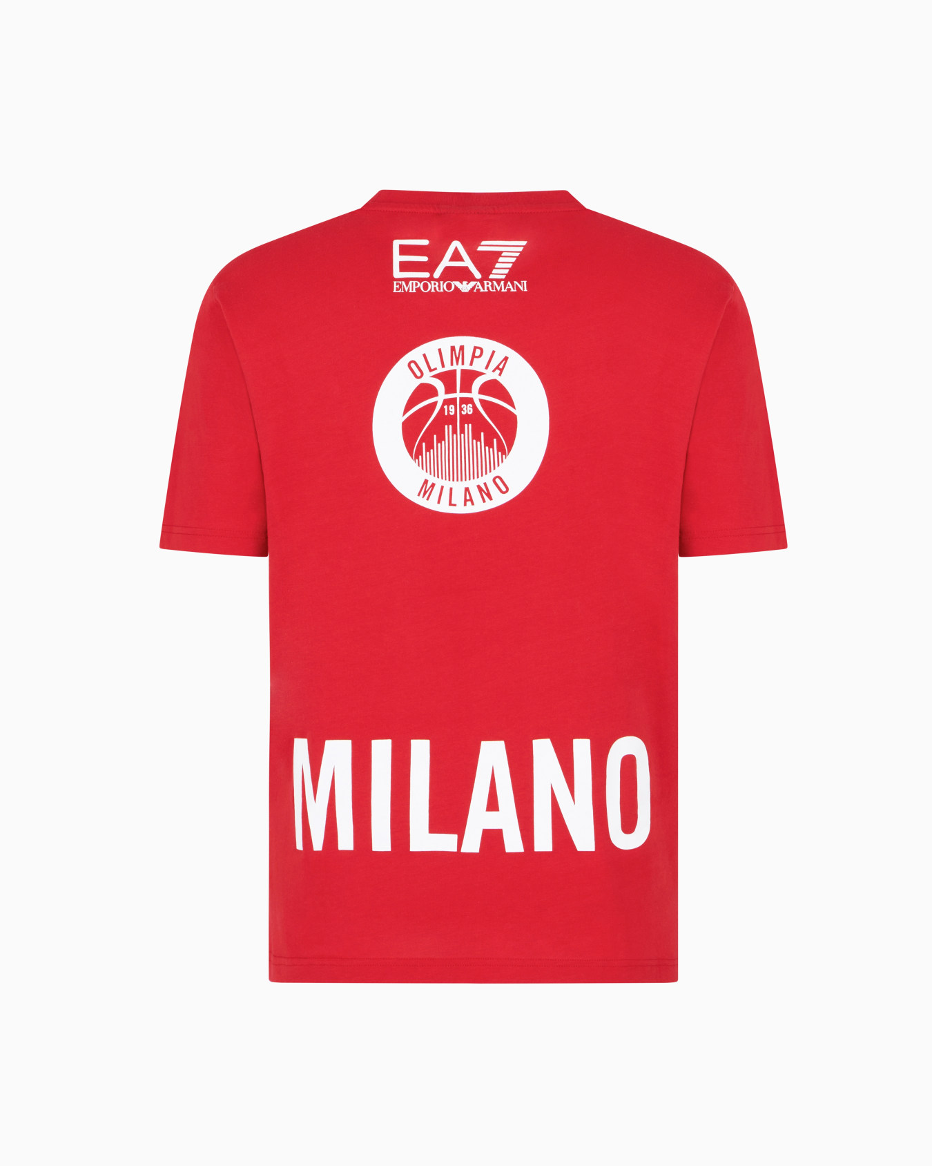 Olimpia Milano T-shirt in cotone con stampa Slide 3
