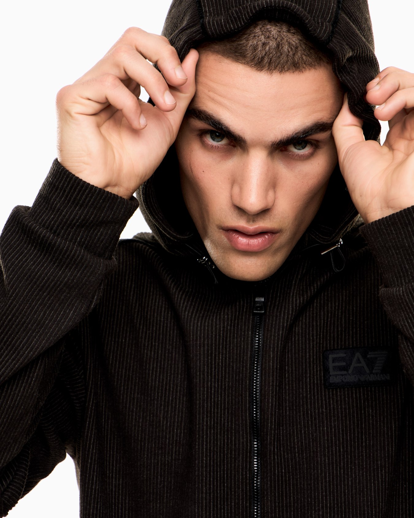 Felpa con cappuccio Lux Identity in misto viscosa stretch Slide 4