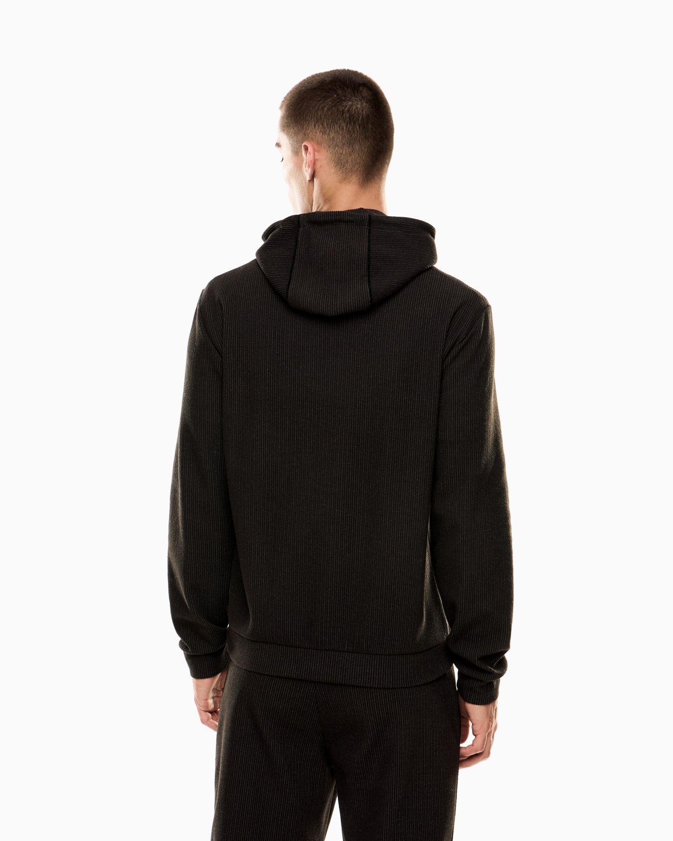 Felpa con cappuccio Lux Identity in misto viscosa stretch Slide 2