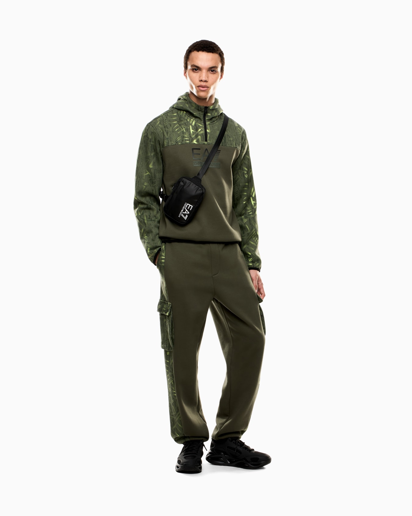 Graphic Series cotton-jersey hooded sweatshirt Slide 1