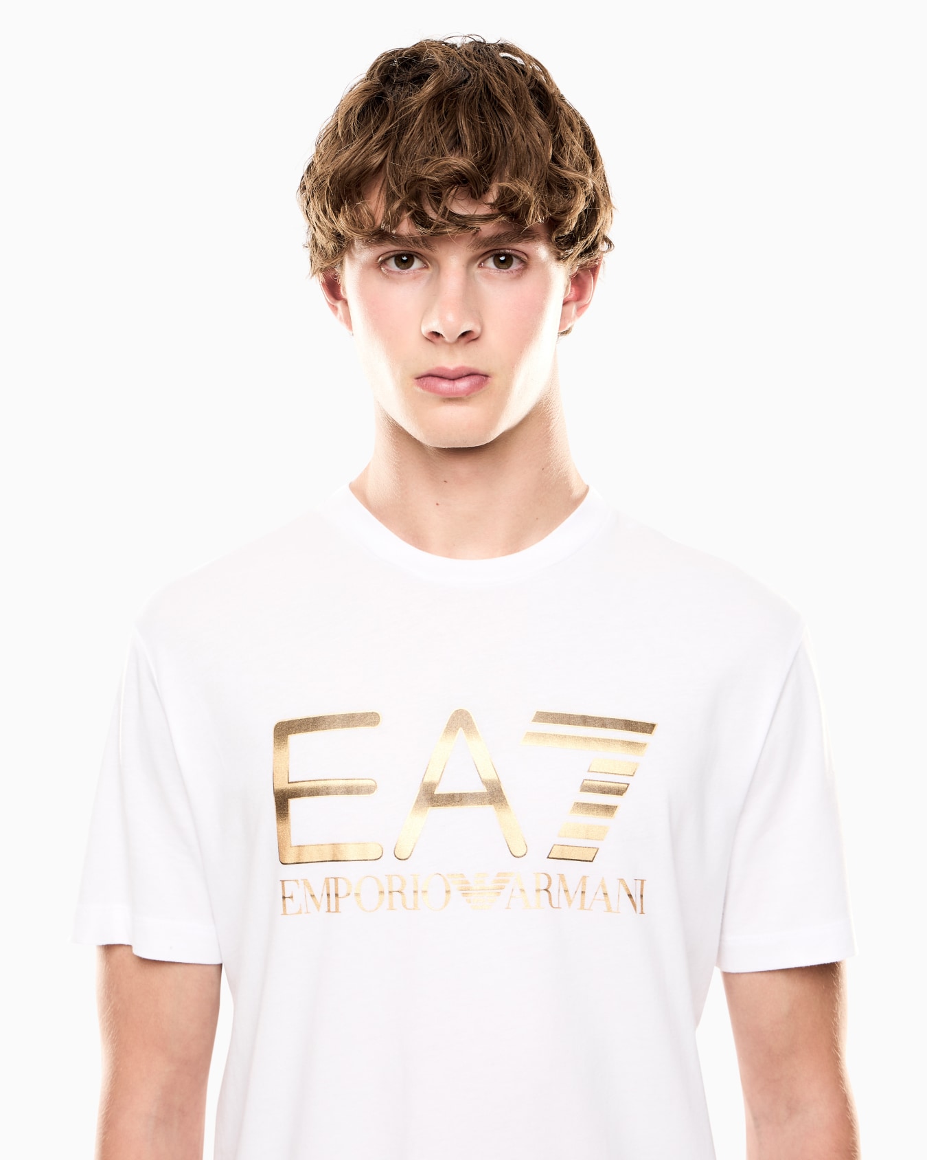 Logo Series cotton T-shirt with oversized logo Slide 4