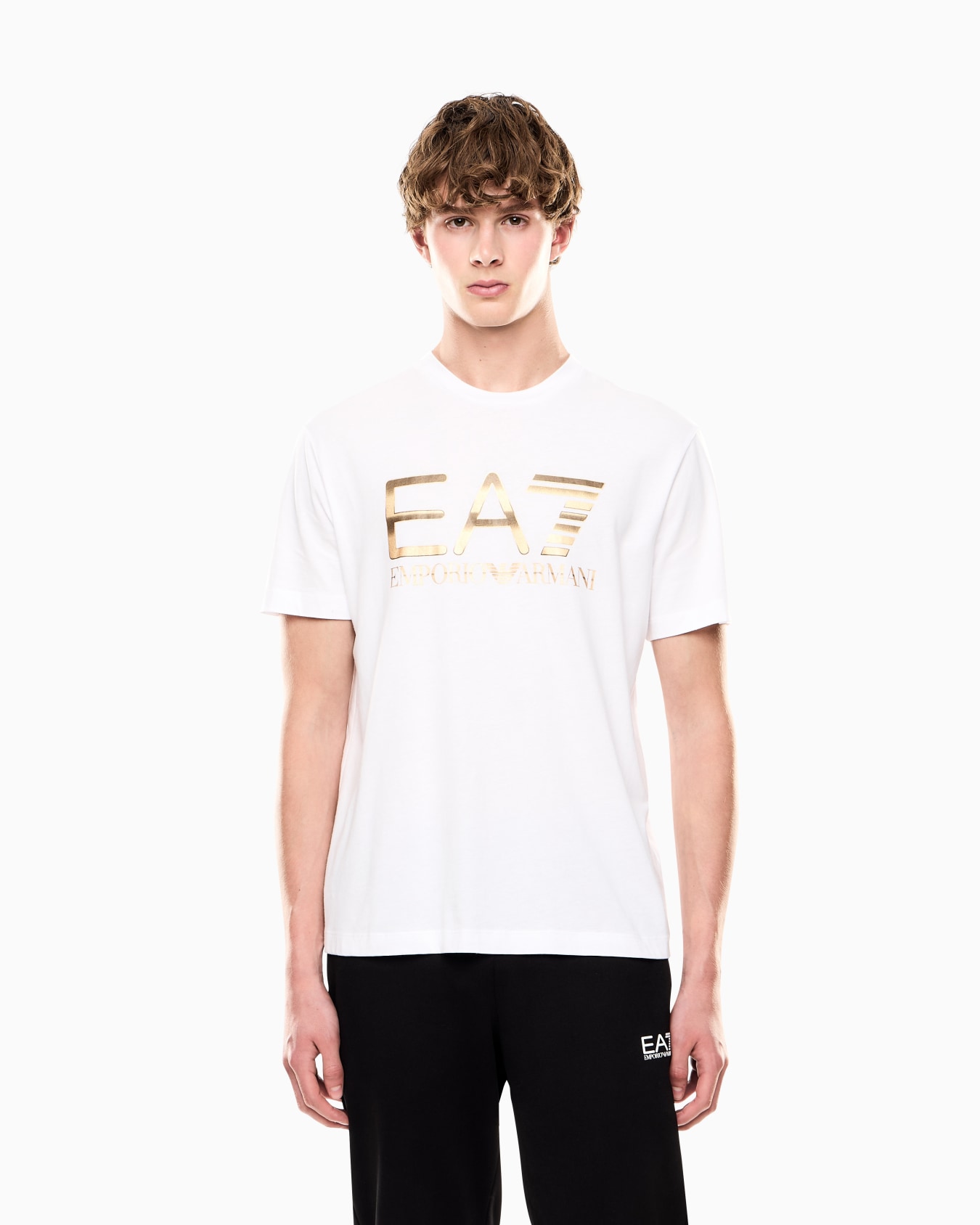 Logo Series cotton T-shirt with oversized logo Slide 3