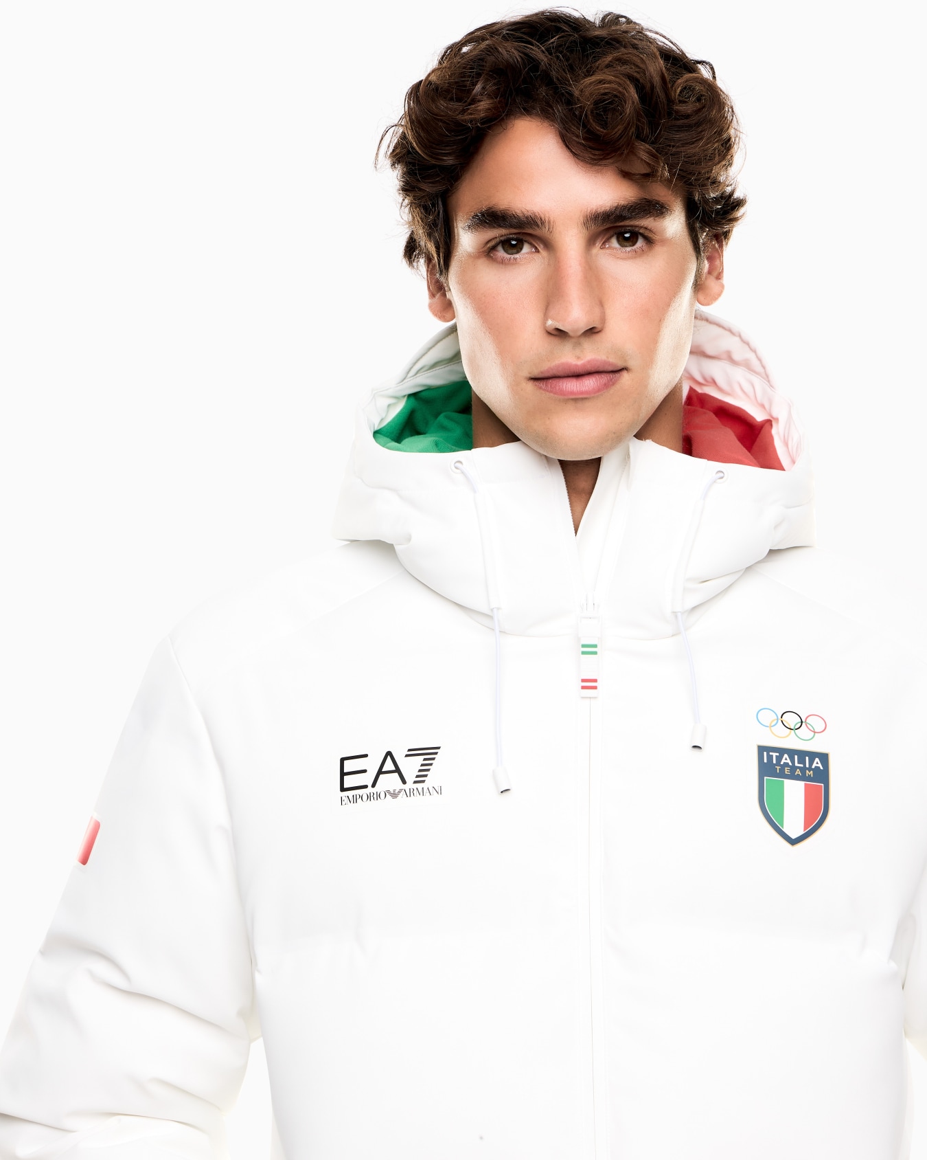 Italia Team Milano Cortina 2026 Ski down jacket in PROTECTUM7 technical fabric with ARDOR7 padding Slide 4