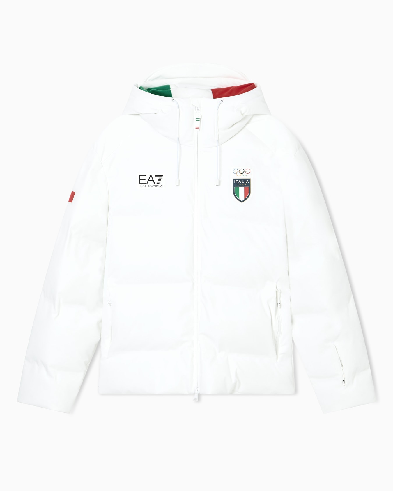 Italia Team Milano Cortina 2026 Ski down jacket in PROTECTUM7 technical fabric with ARDOR7 padding Slide 0