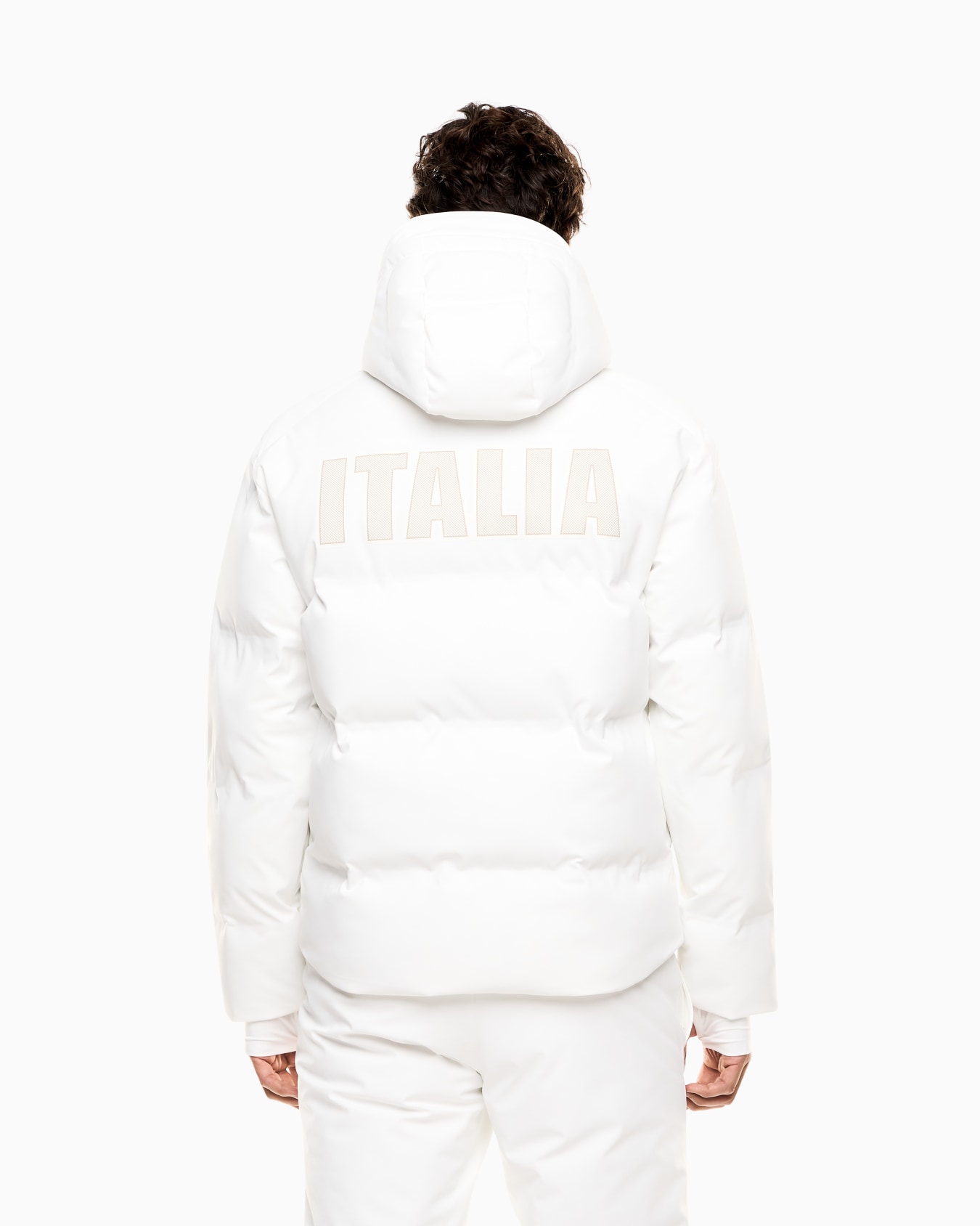 Italia Team Milano Cortina 2026 Ski down jacket in PROTECTUM7 technical fabric with ARDOR7 padding Slide 2