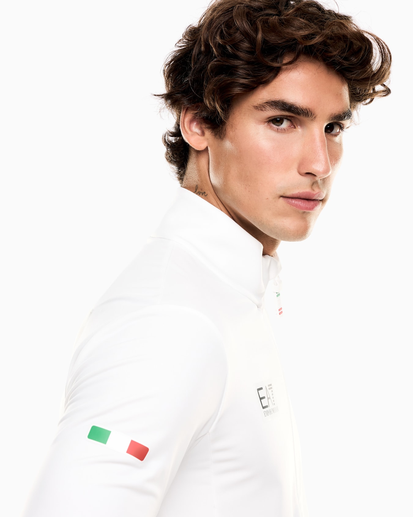 Italia Team Milano Cortina 2026 T-Top da sci in tessuto Powerstretch Slide 4