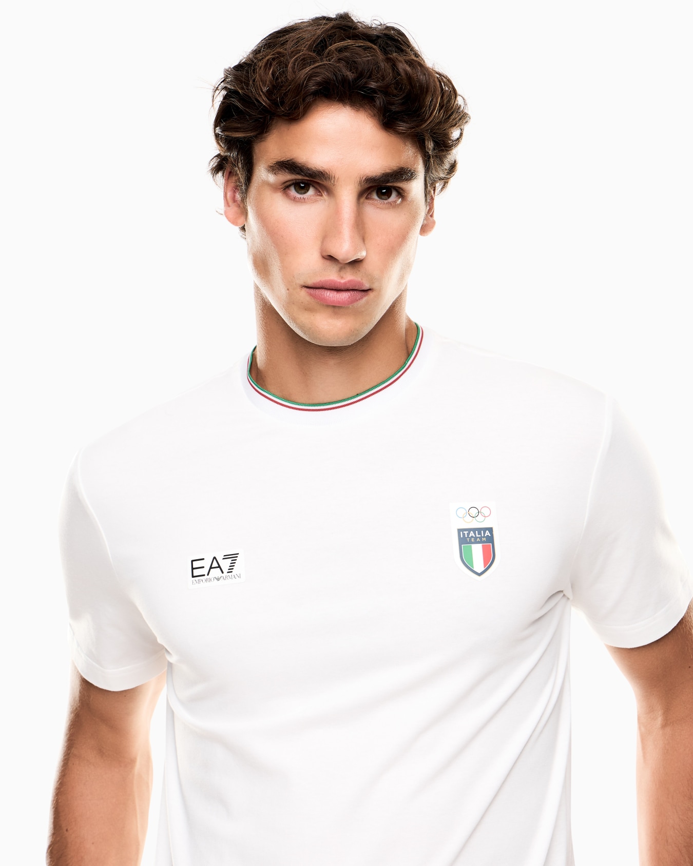 Italia Team Milano Cortina 2026 T-shirt girocollo a manica corta in jersey stretch Slide 4