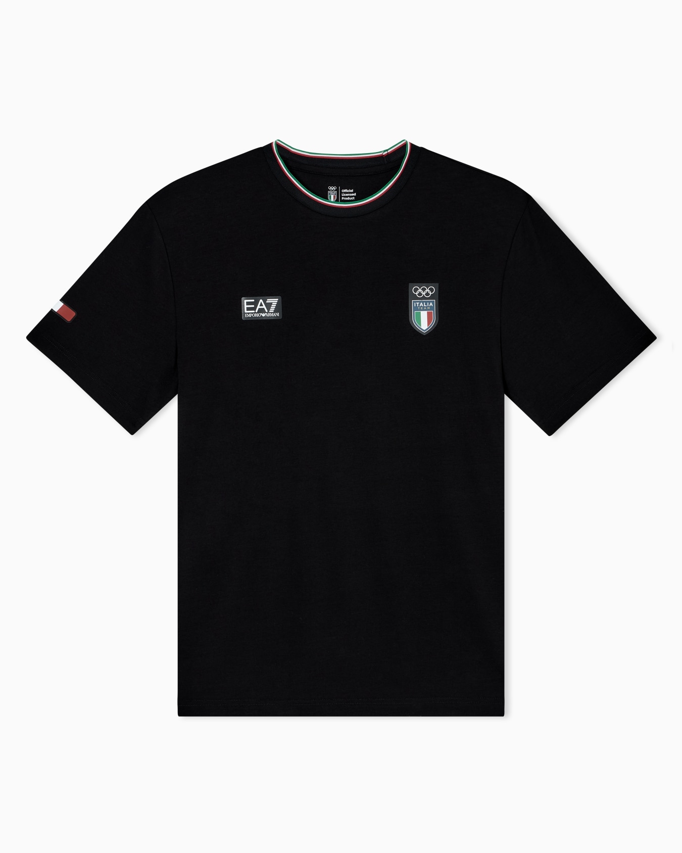 Italia Team Milano Cortina 2026 T-shirt girocollo a manica corta in jersey stretch Slide 0