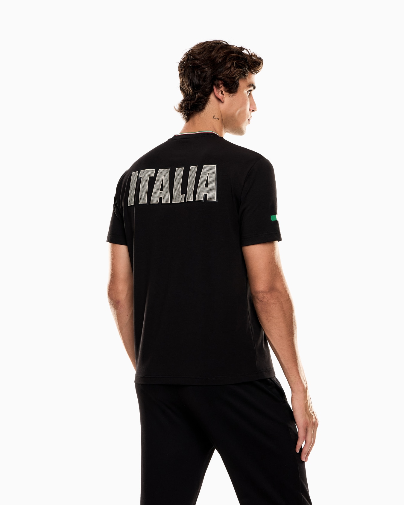 Italia Team Milano Cortina 2026 T-shirt girocollo a manica corta in jersey stretch Slide 2