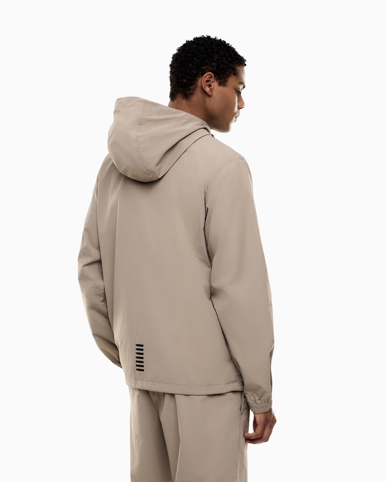 Core Identity nylon hooded sweatshirt Slide 2