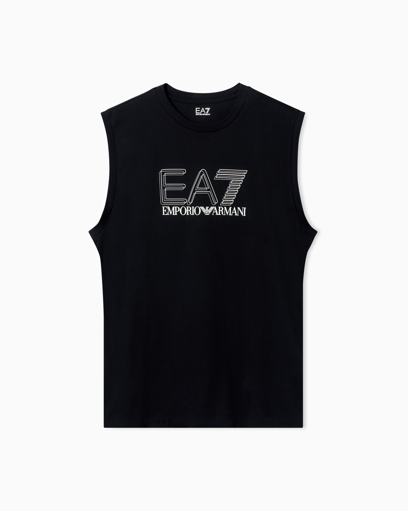 Camiseta de tirantes regular fit en punto de algodón Visibility Diapositiva 0