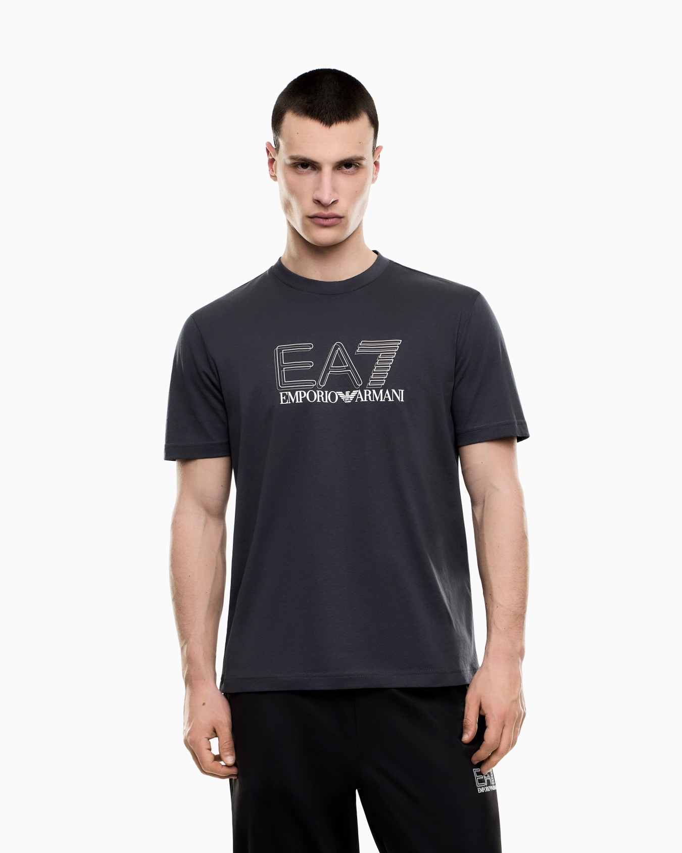 Visibility cotton-jersey crew-neck T-shirt Slide 3