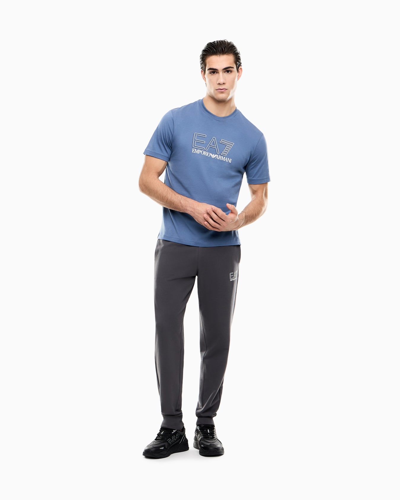 Visibility cotton-jersey crew-neck T-shirt Slide 1