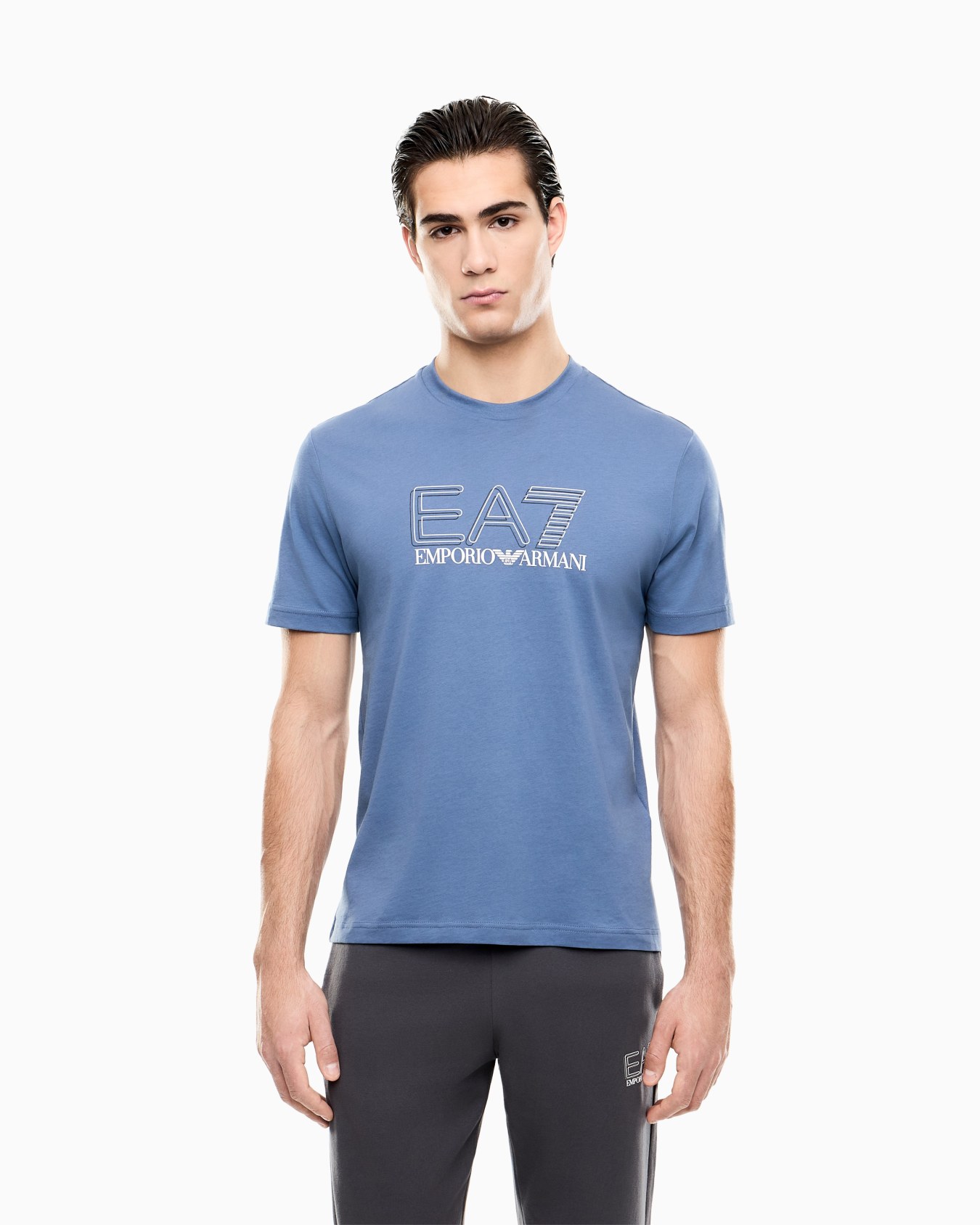 Visibility cotton-jersey crew-neck T-shirt Slide 3