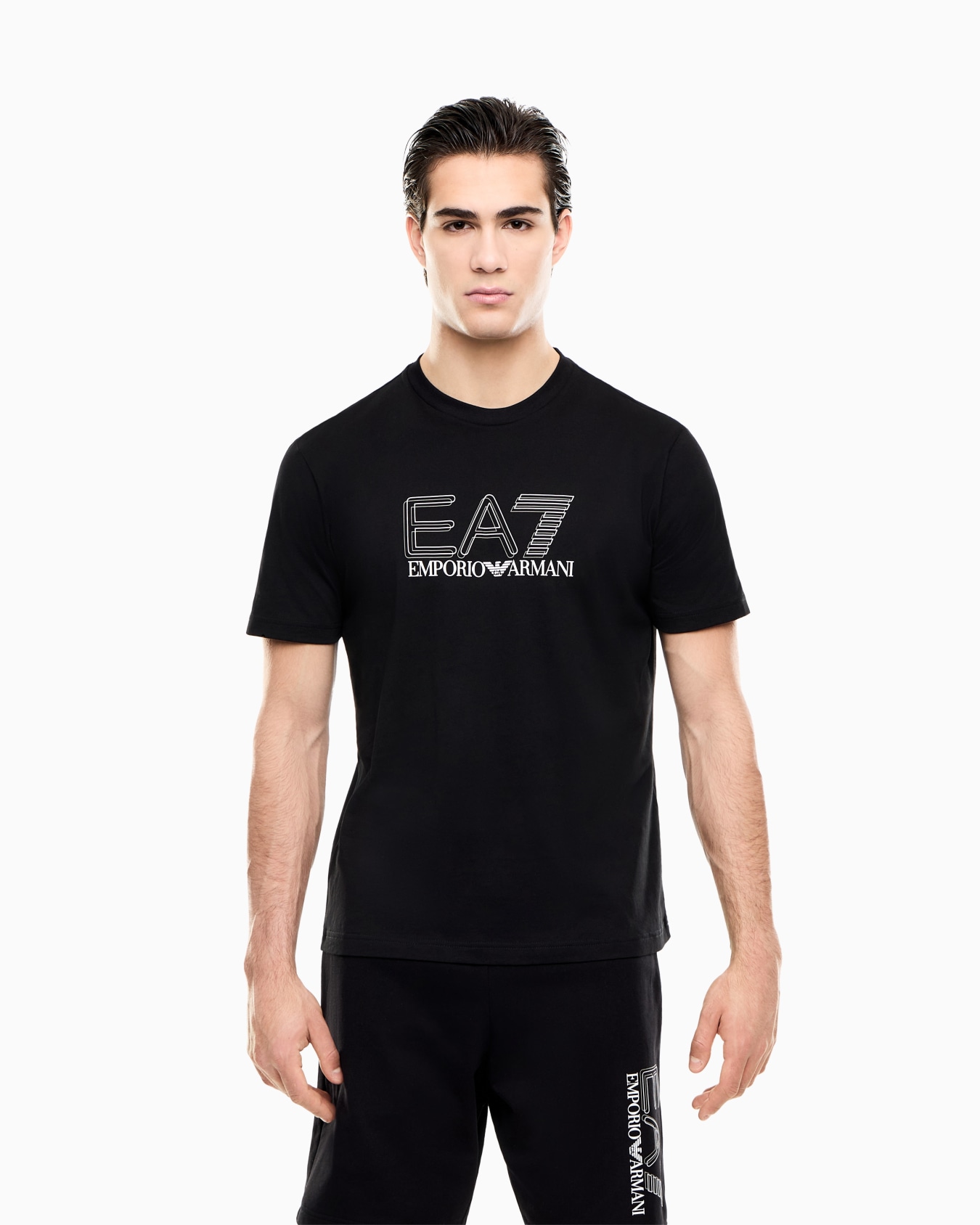 Visibility cotton-jersey crew-neck T-shirt Slide 3